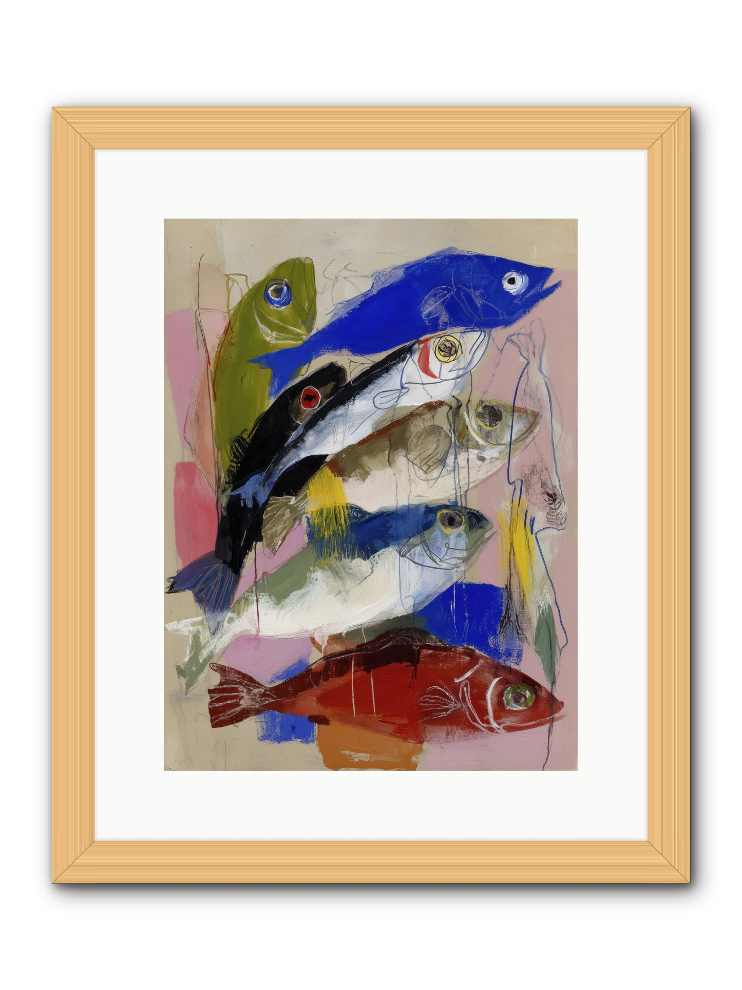 Secret Language -- Framed Print - Natural 12x16