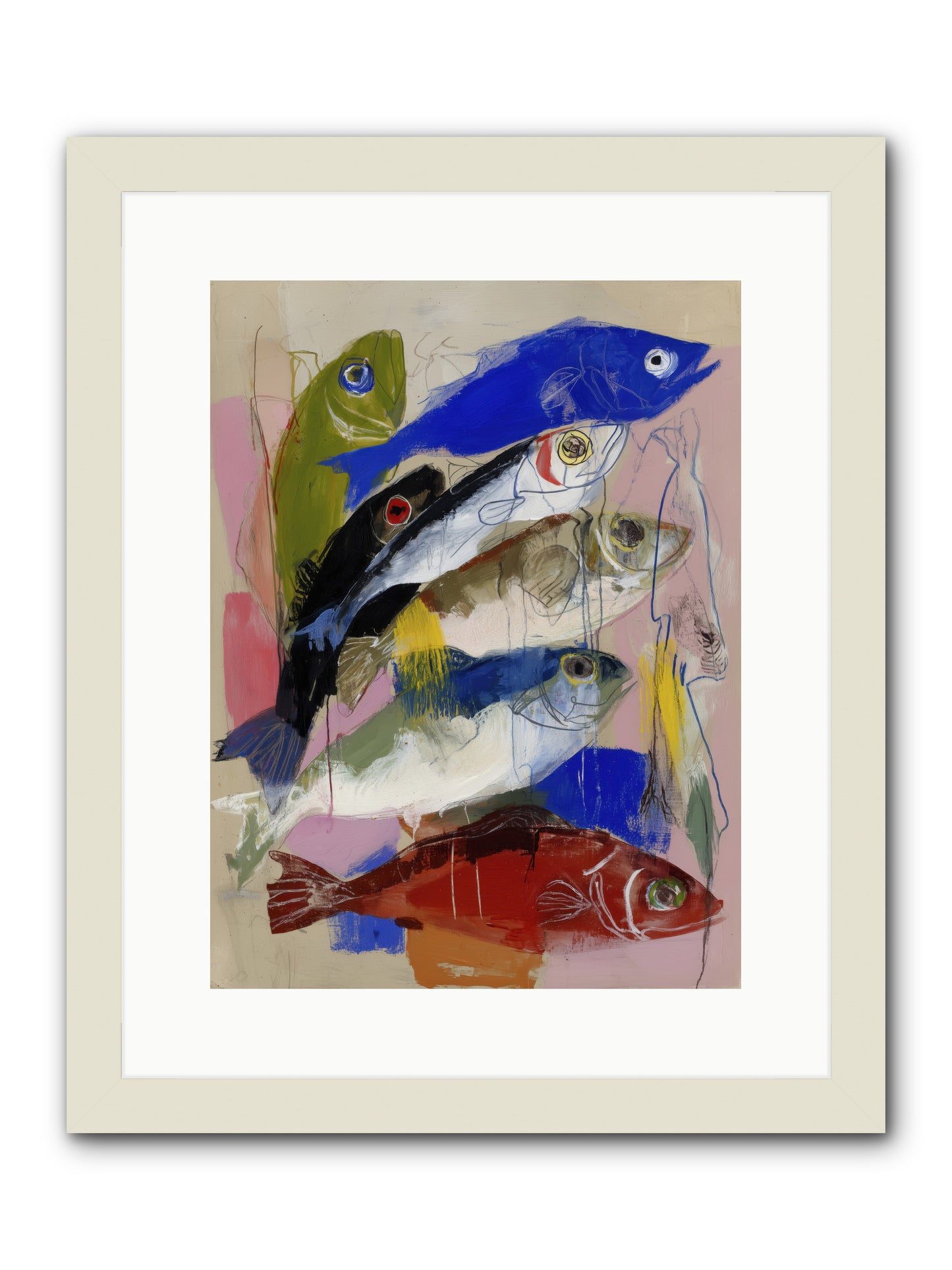Secret Language -- Framed Print - White 12x16
