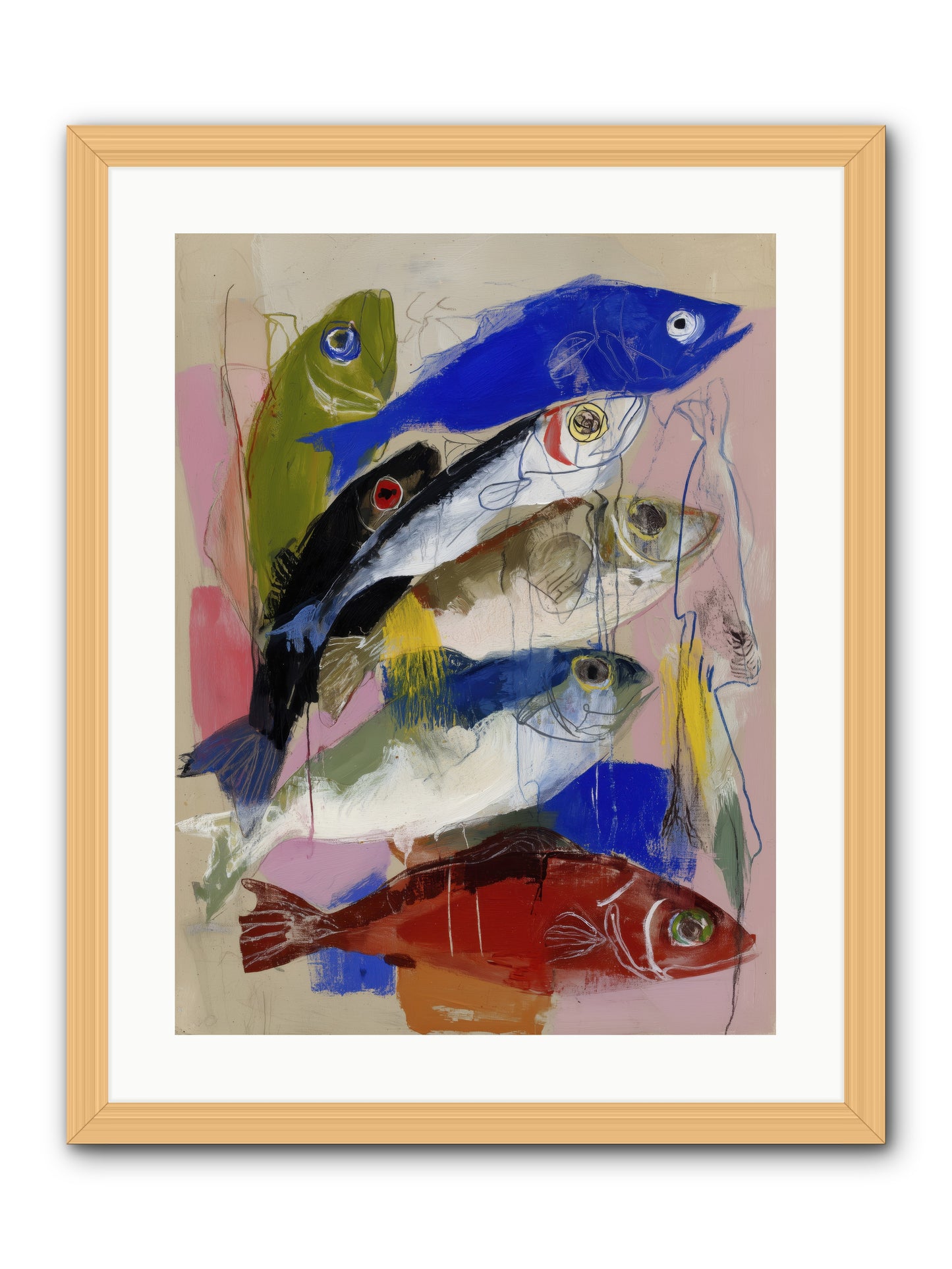 Secret Language -- Framed Print - Natural 18x24