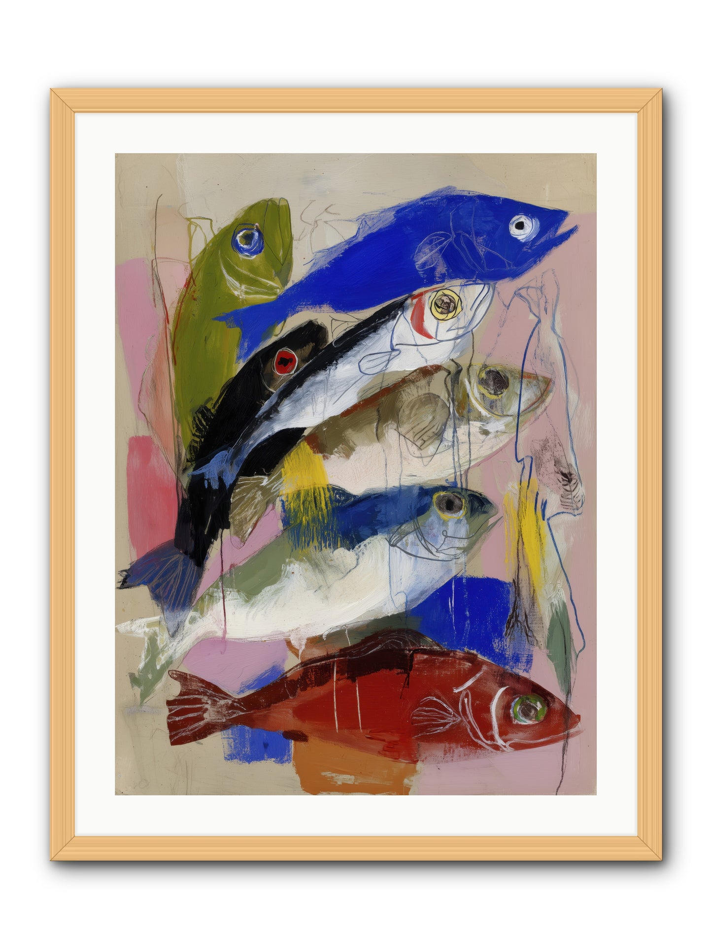 Secret Language -- Framed Print - Natural 24x32