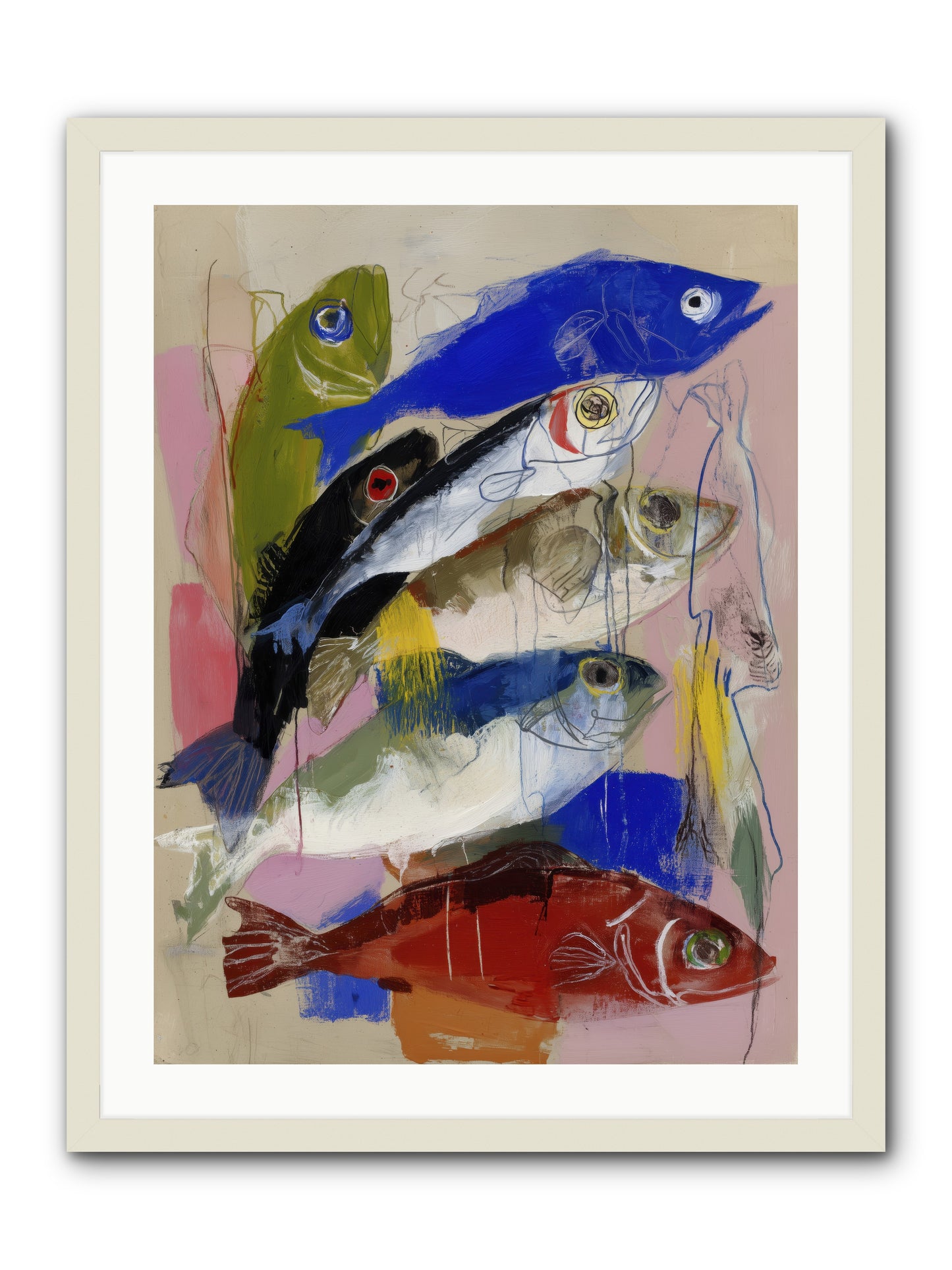 Secret Language -- Framed Print - White 24x32