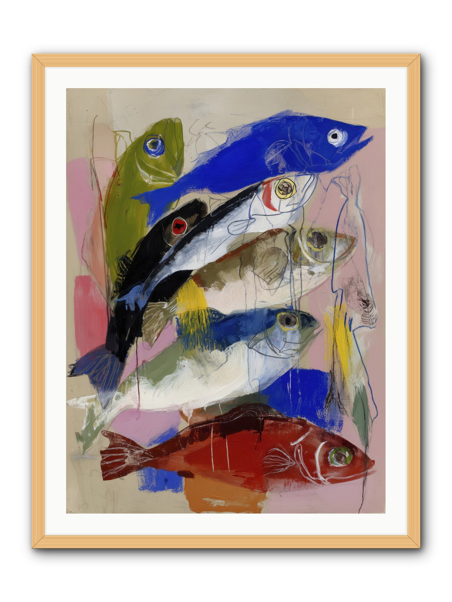 Secret Language -- Framed Print - Natural 30x40