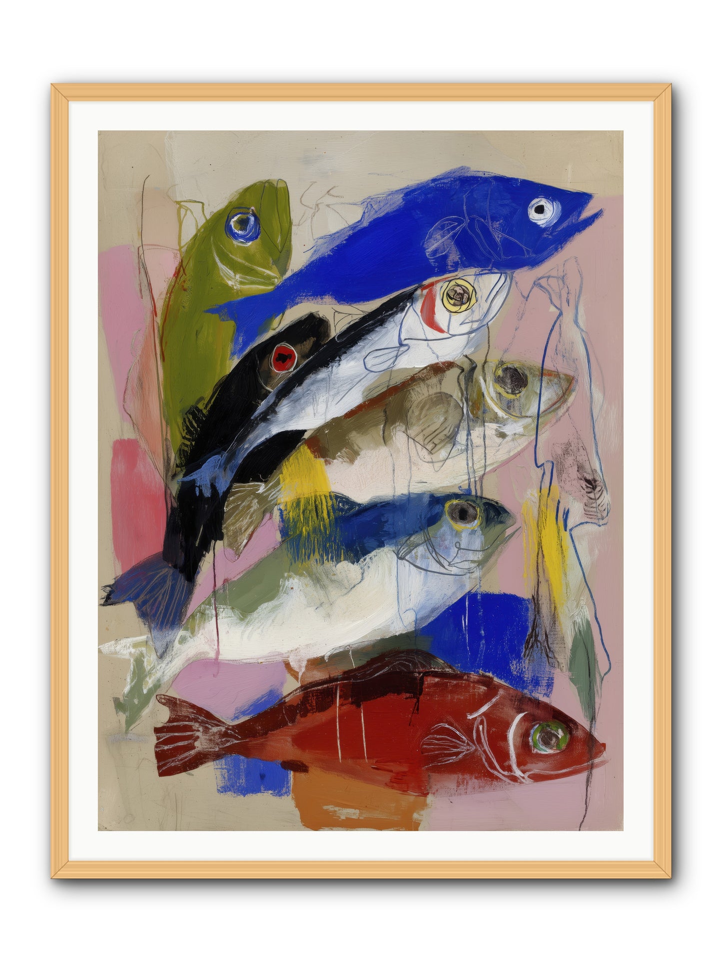 Secret Language -- Framed Print - Natural 36x48