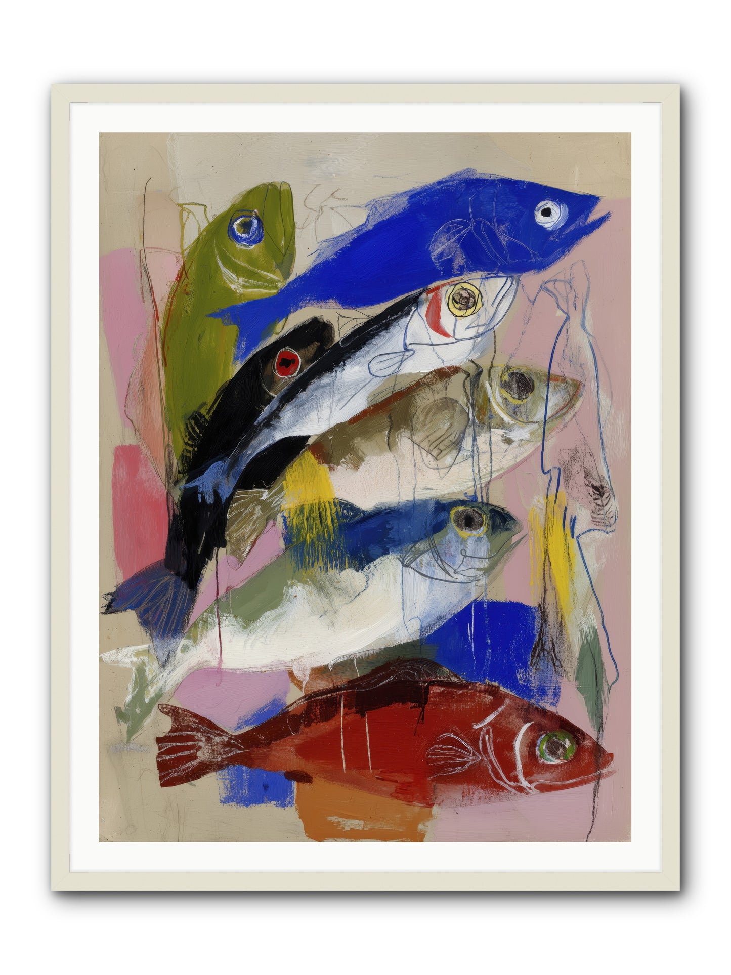 Secret Language -- Framed Print - White 36x48