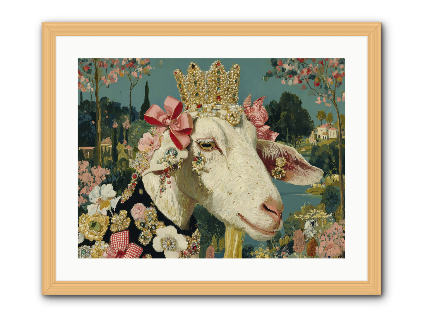 Secret Notes -- Framed Print - Natural 24x18