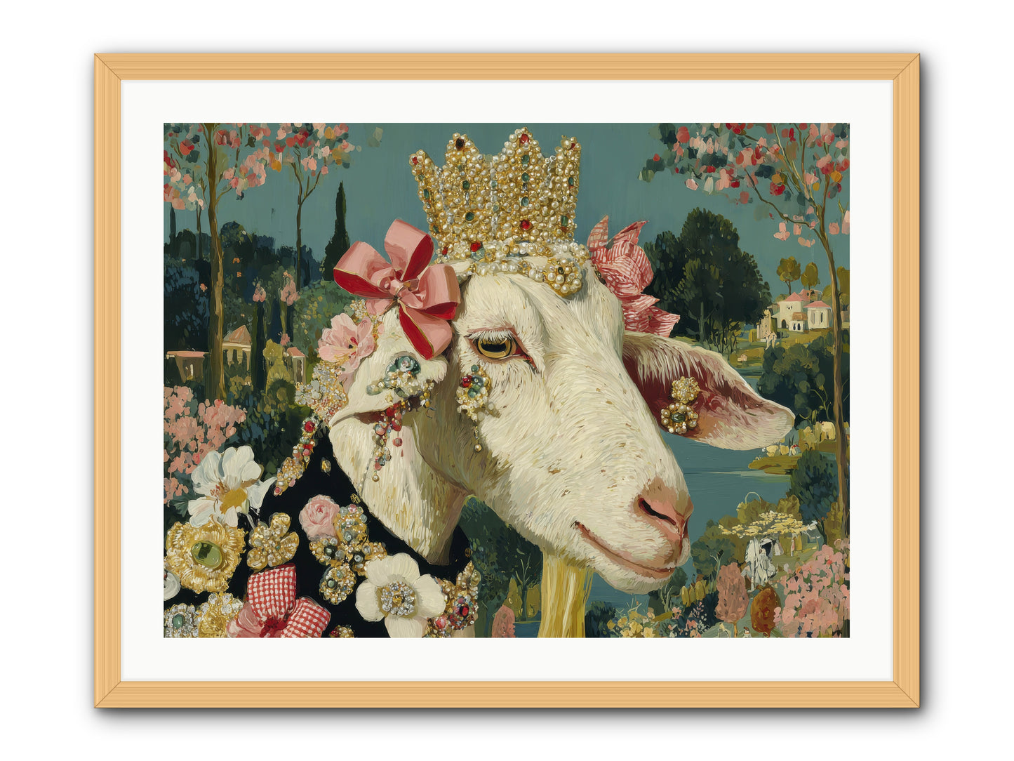 Secret Notes -- Framed Print - Natural 32x24