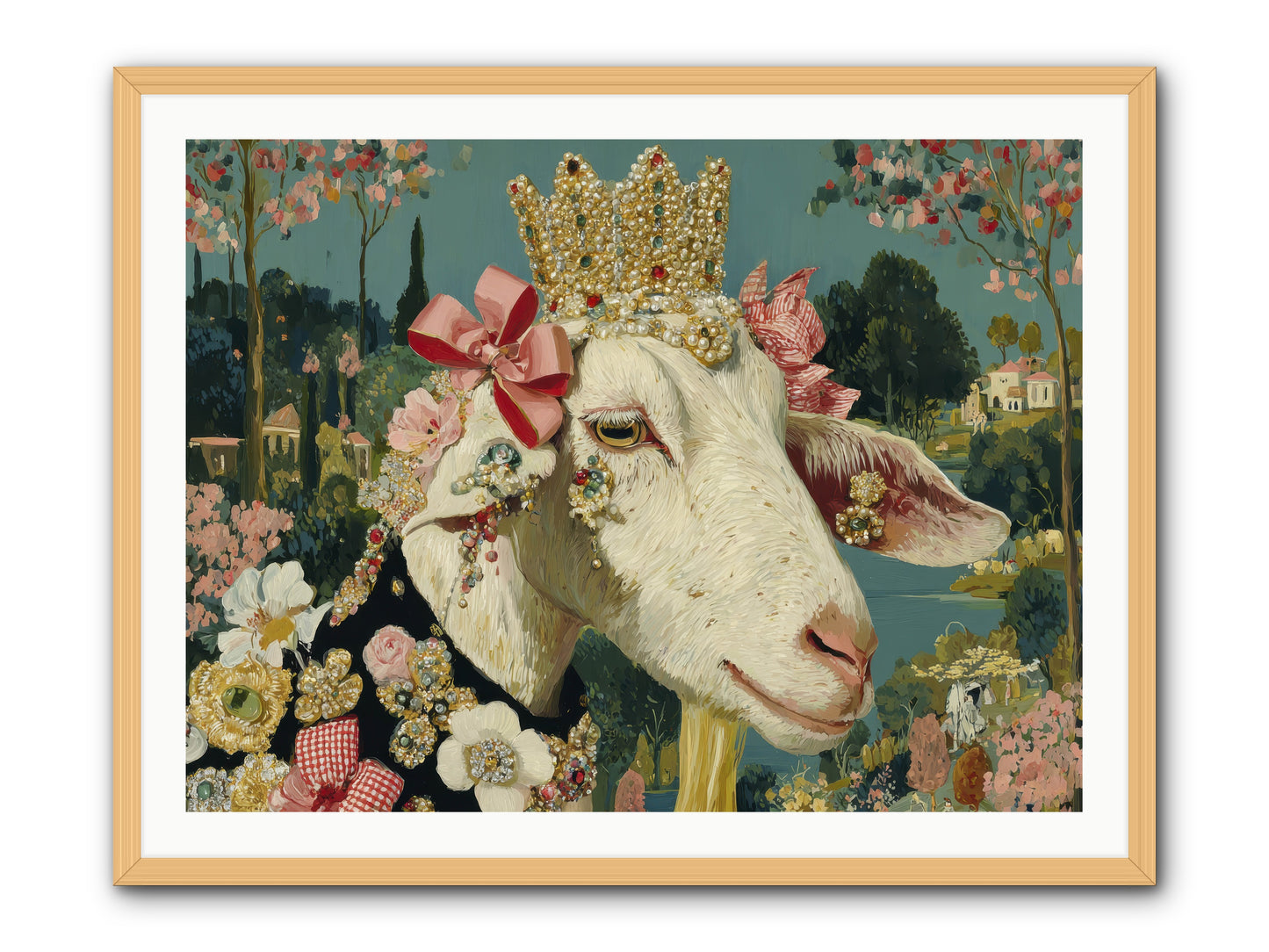 Secret Notes -- Framed Print - Natural 40x30