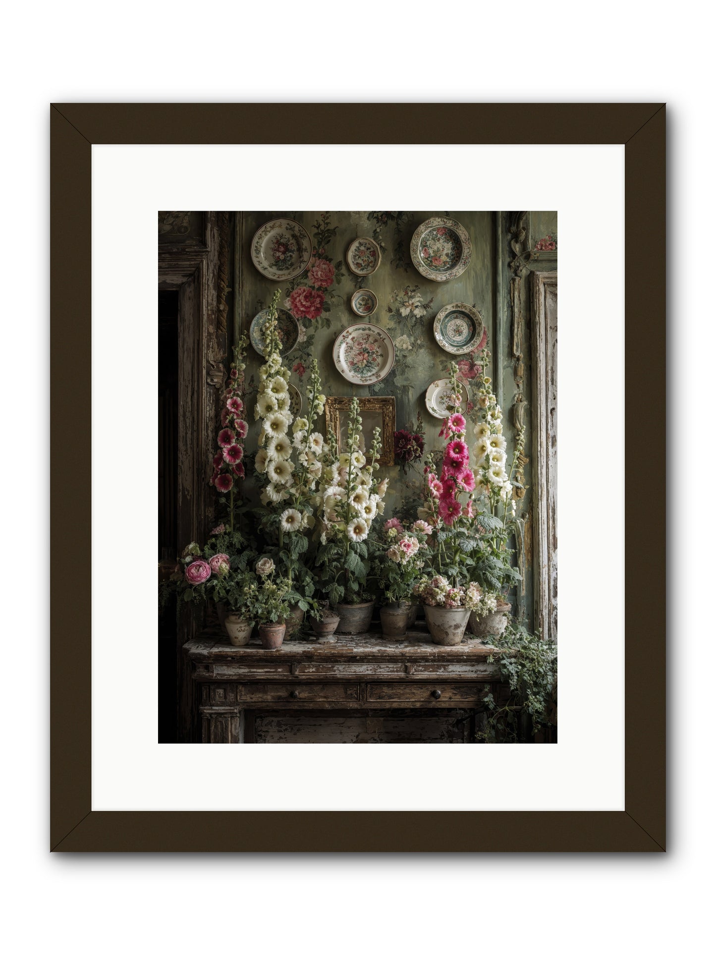Secrets Of The Summer House -- Framed Print - Black 12x16