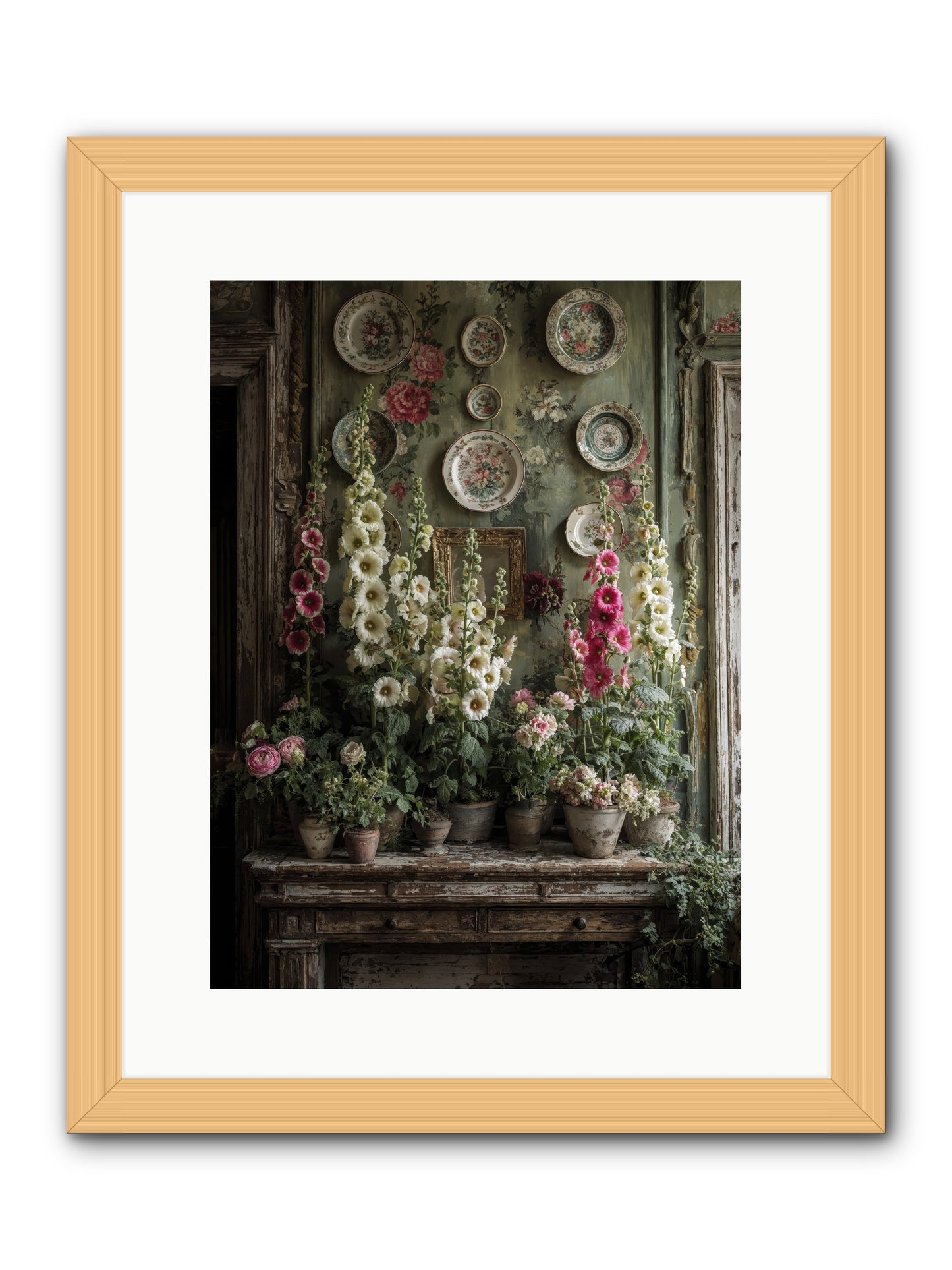 Secrets Of The Summer House -- Framed Print - Natural 12x16