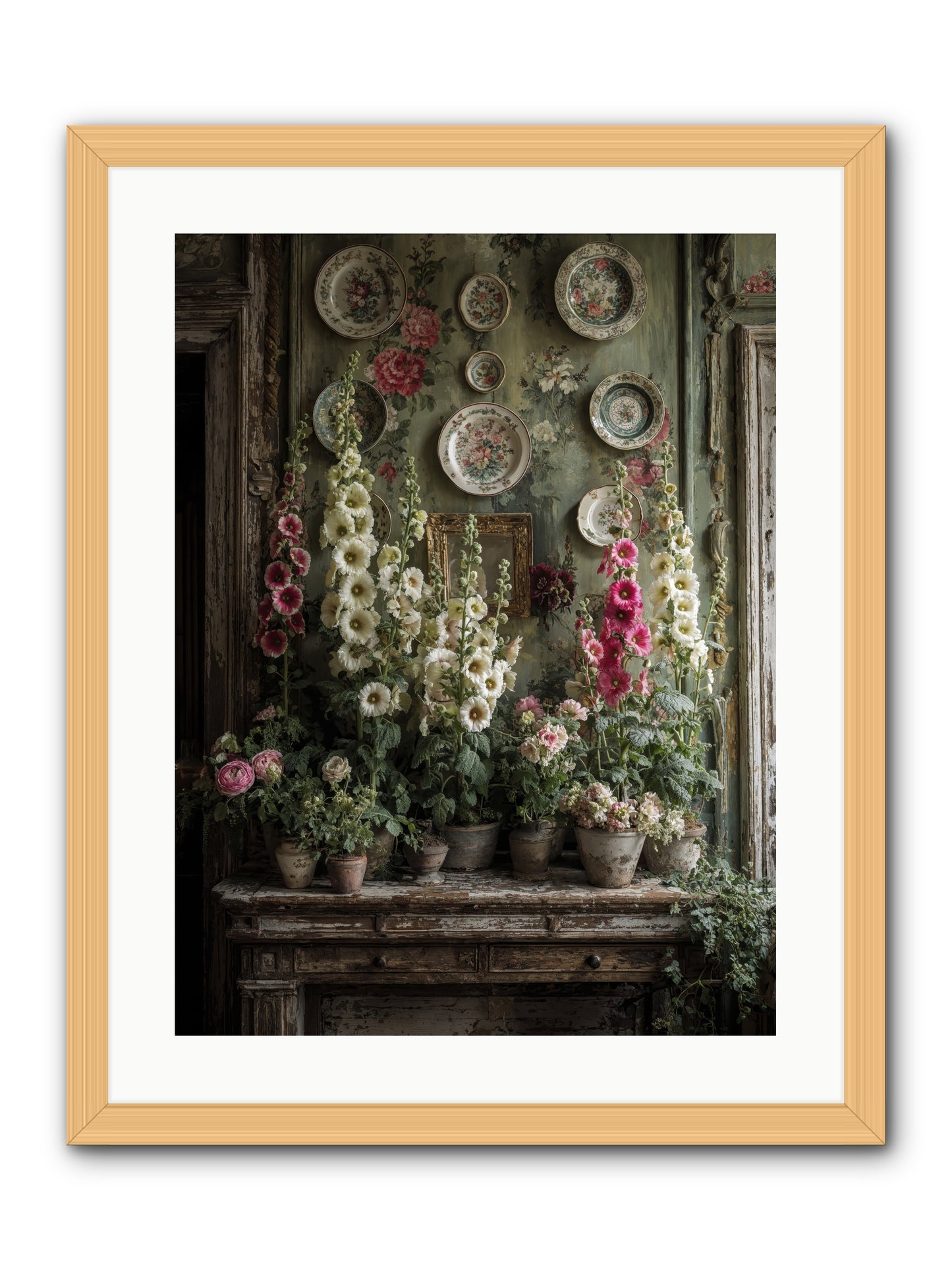 Secrets Of The Summer House -- Framed Print - Natural 18x24