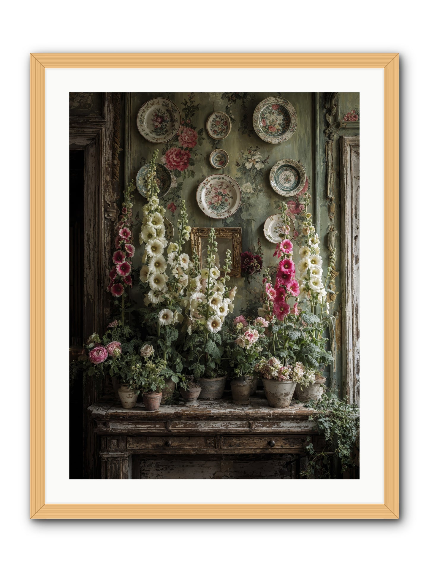 Secrets Of The Summer House -- Framed Print - Natural 24x32