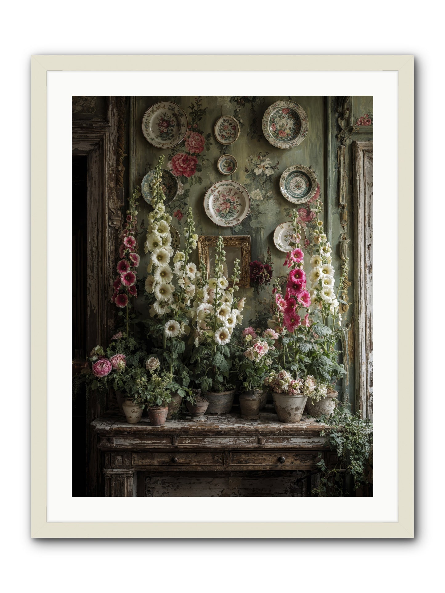 Secrets Of The Summer House -- Framed Print - White 24x32