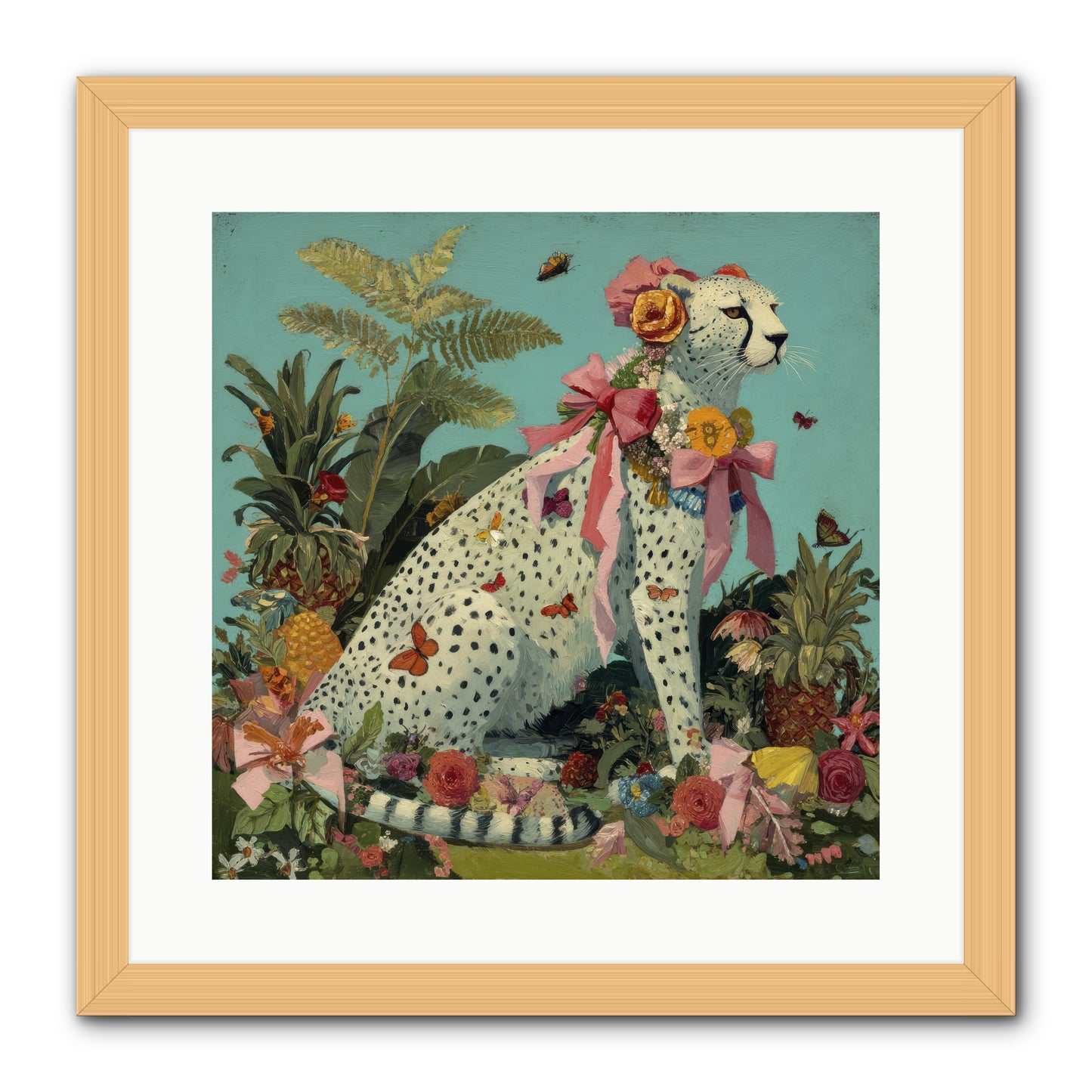 Secrets of the Dreaming Forest -- Framed Print - Natural 16x16