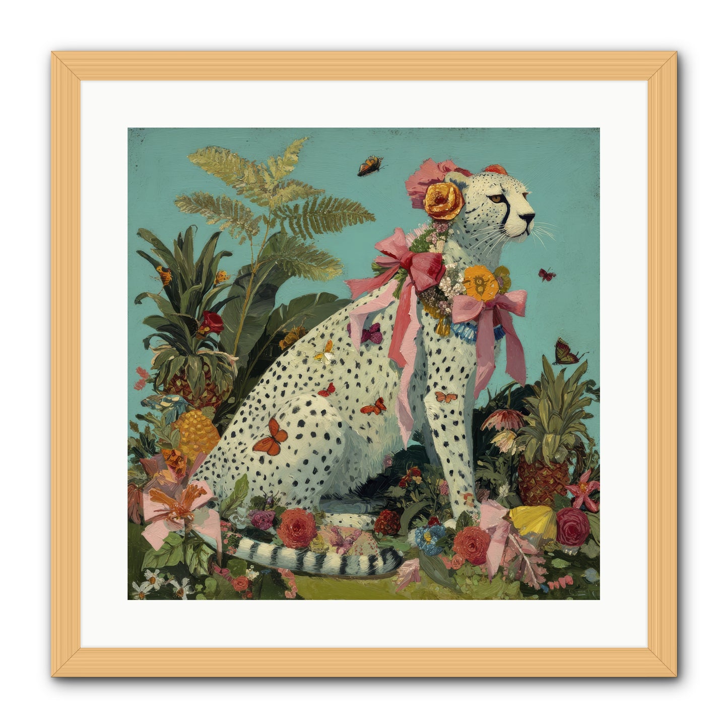 Secrets of the Dreaming Forest -- Framed Print - Natural 20x20