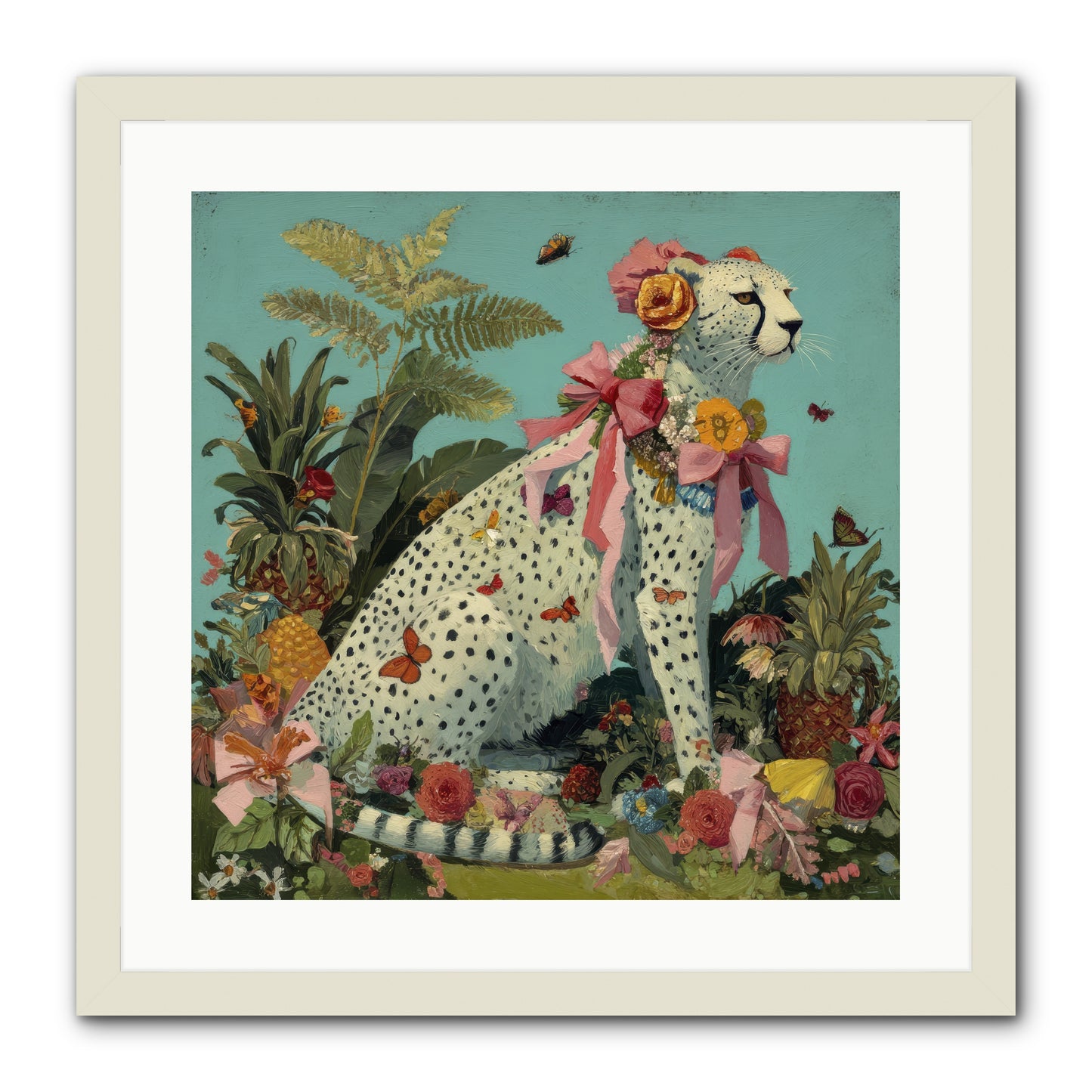 Secrets of the Dreaming Forest -- Framed Print - White 20x20
