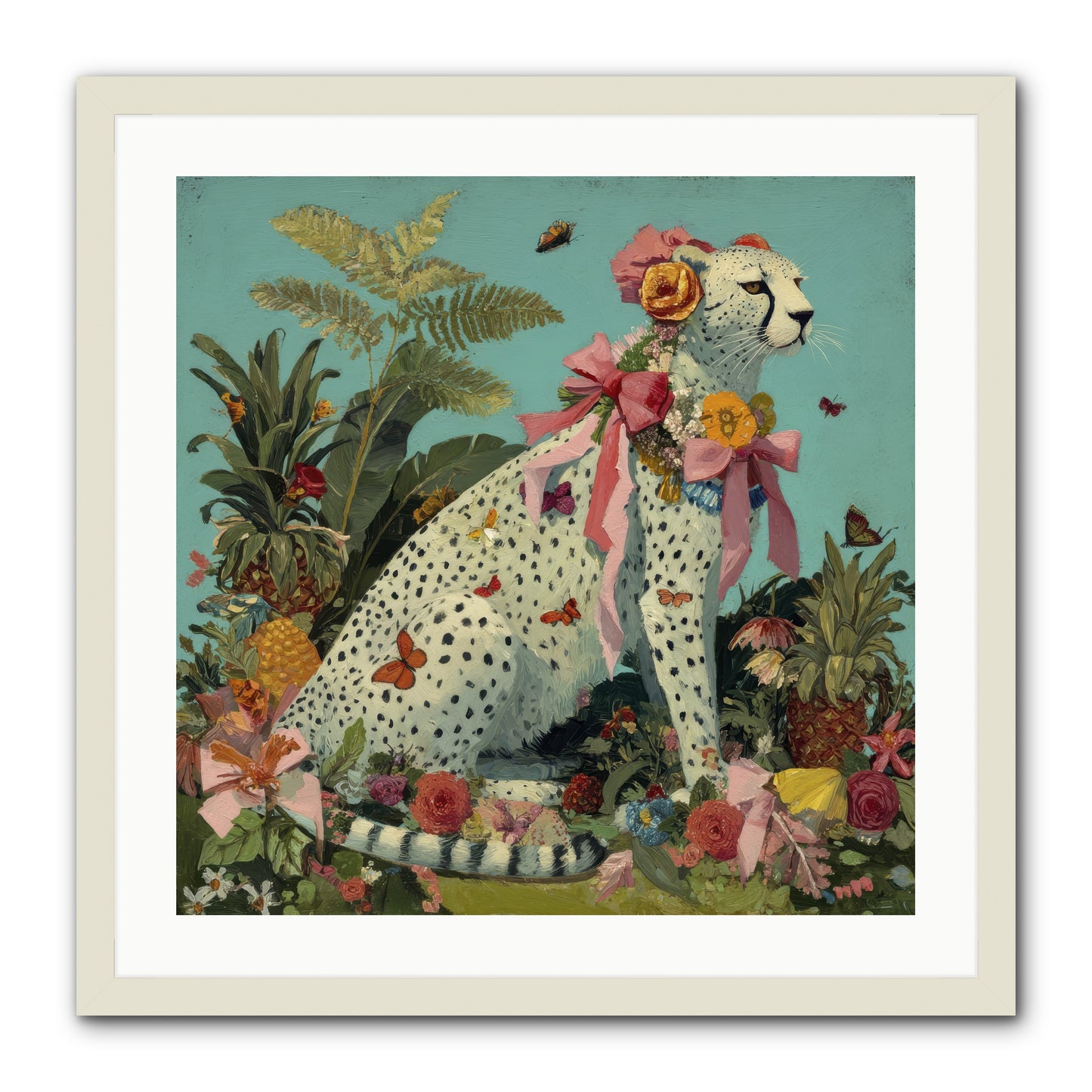 Secrets of the Dreaming Forest -- Framed Print - White 24x24