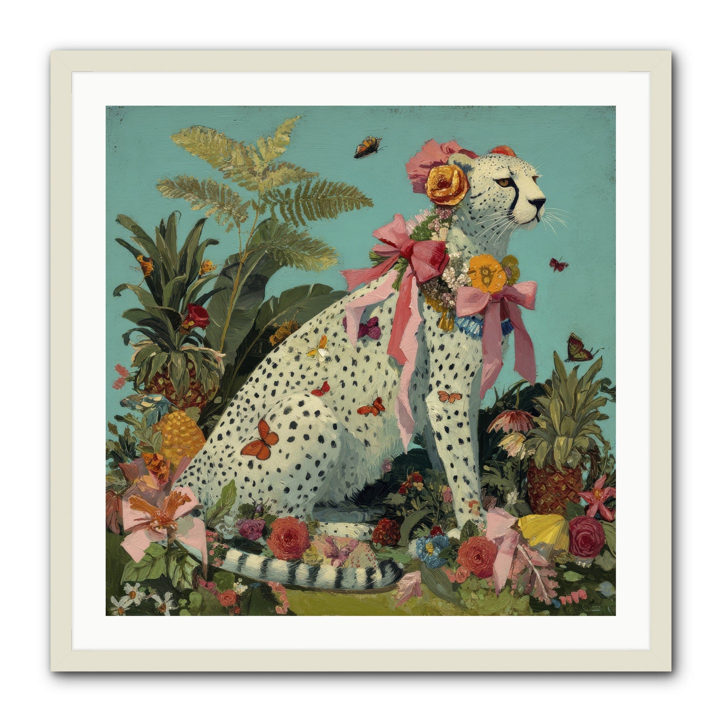 Secrets of the Dreaming Forest -- Framed Print - White 30x30