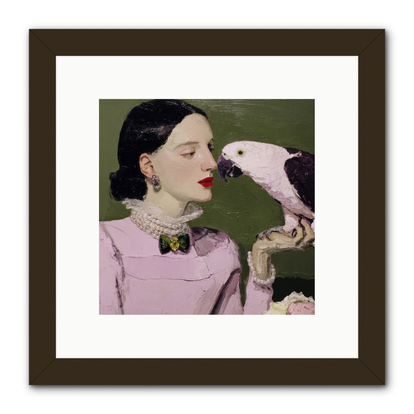 Secrets of the Rose Salon -- Framed Print - Black 10x10