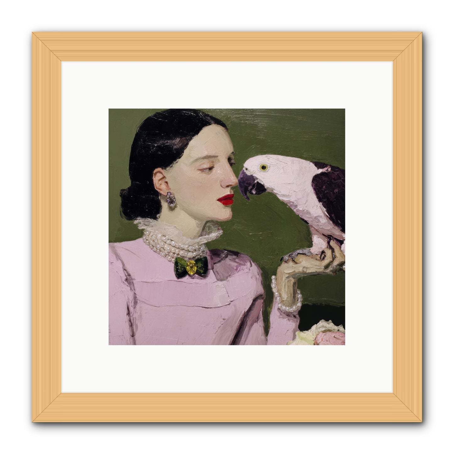 Secrets of the Rose Salon -- Framed Print - Natural 10x10