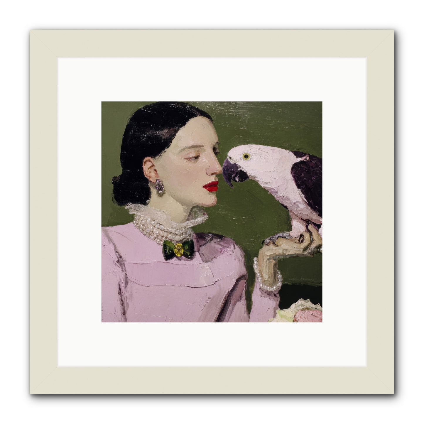 Secrets of the Rose Salon -- Framed Print - White 10x10