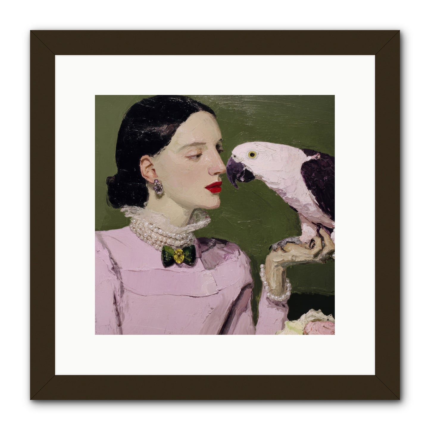 Secrets of the Rose Salon -- Framed Print - Black 12x12