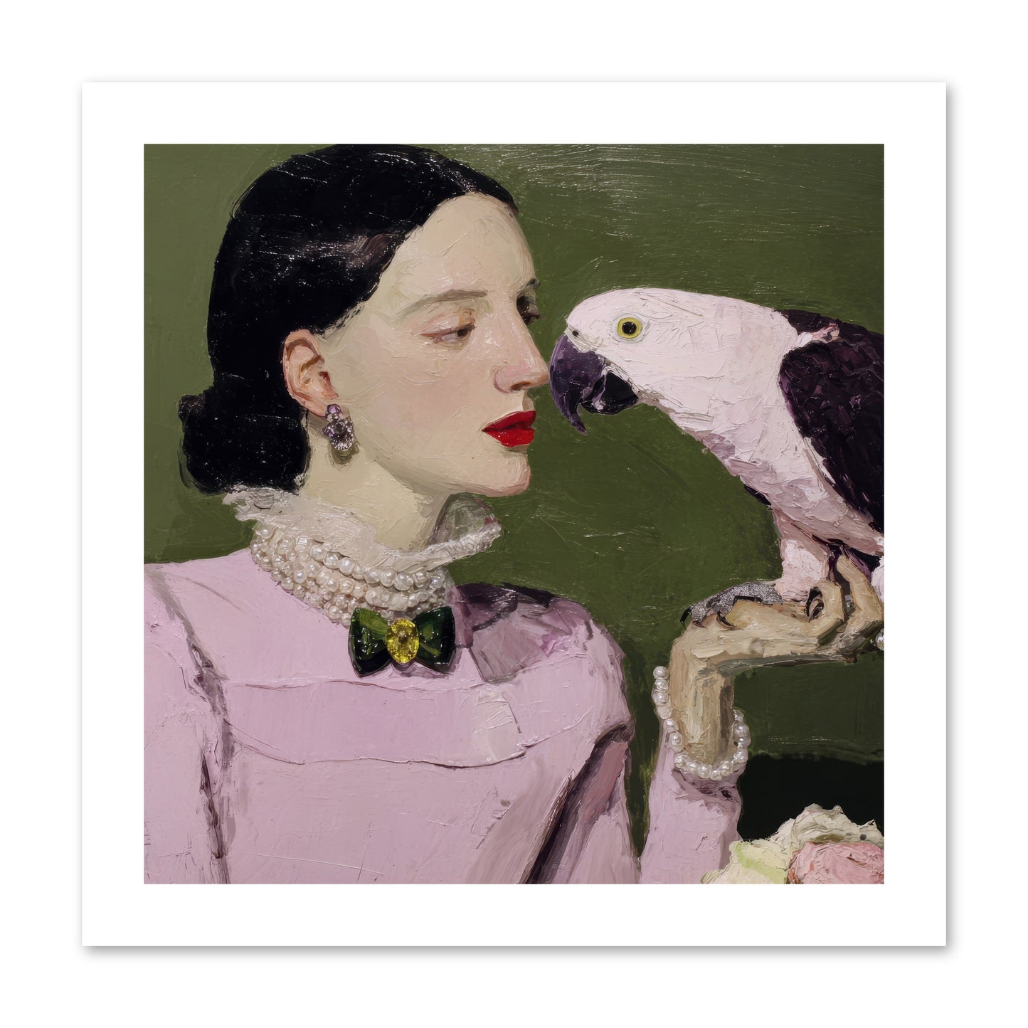 Secrets of the Rose Salon -- Loose Canvas Print 12x12