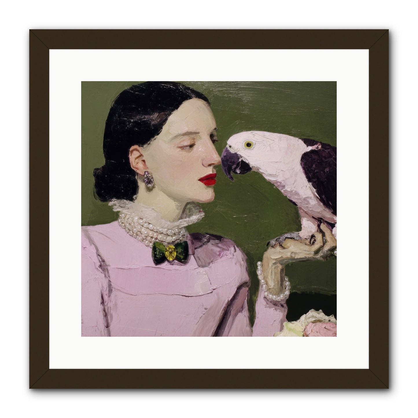 Secrets of the Rose Salon -- Framed Print - Black 16x16