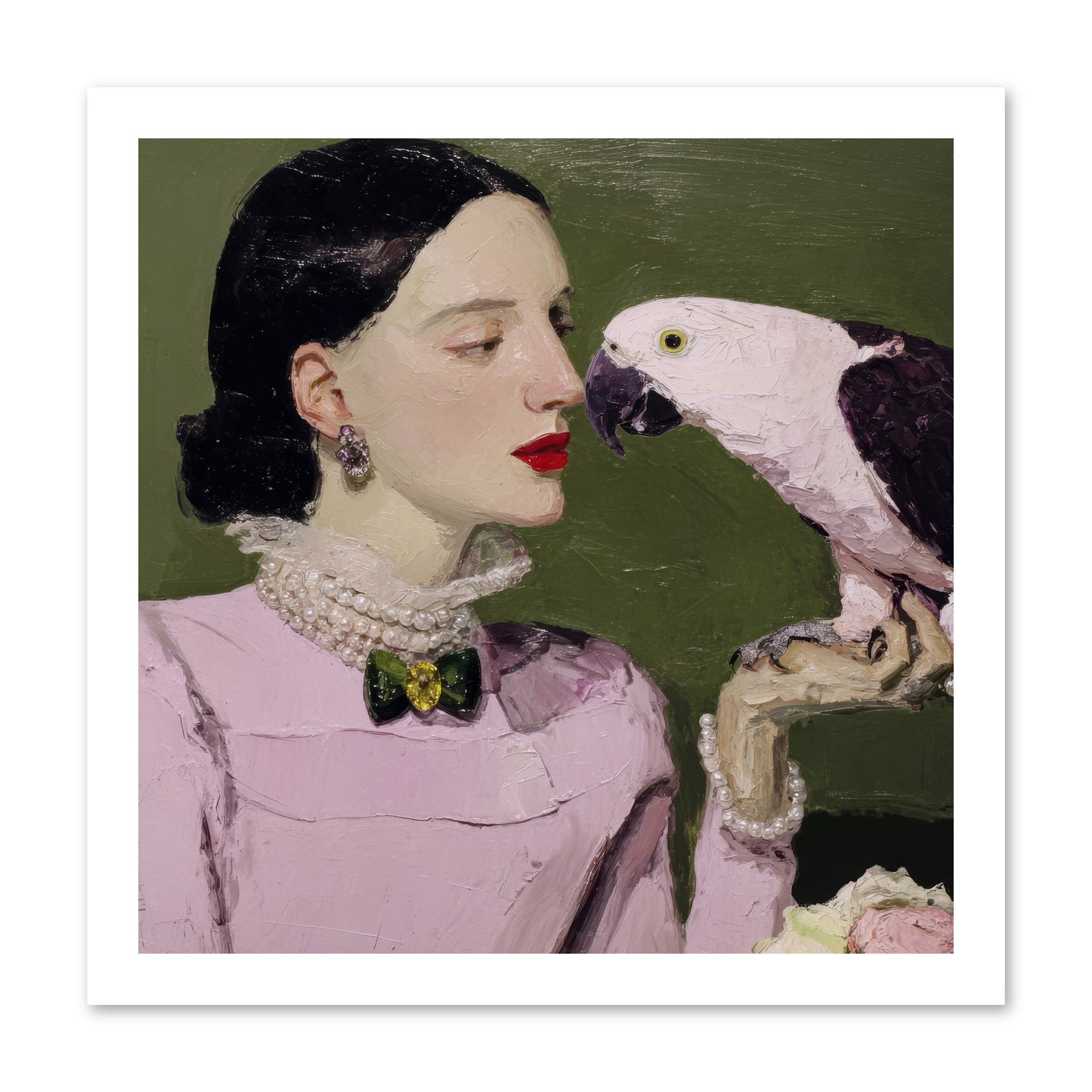 Secrets of the Rose Salon -- Loose Canvas Print 16x16
