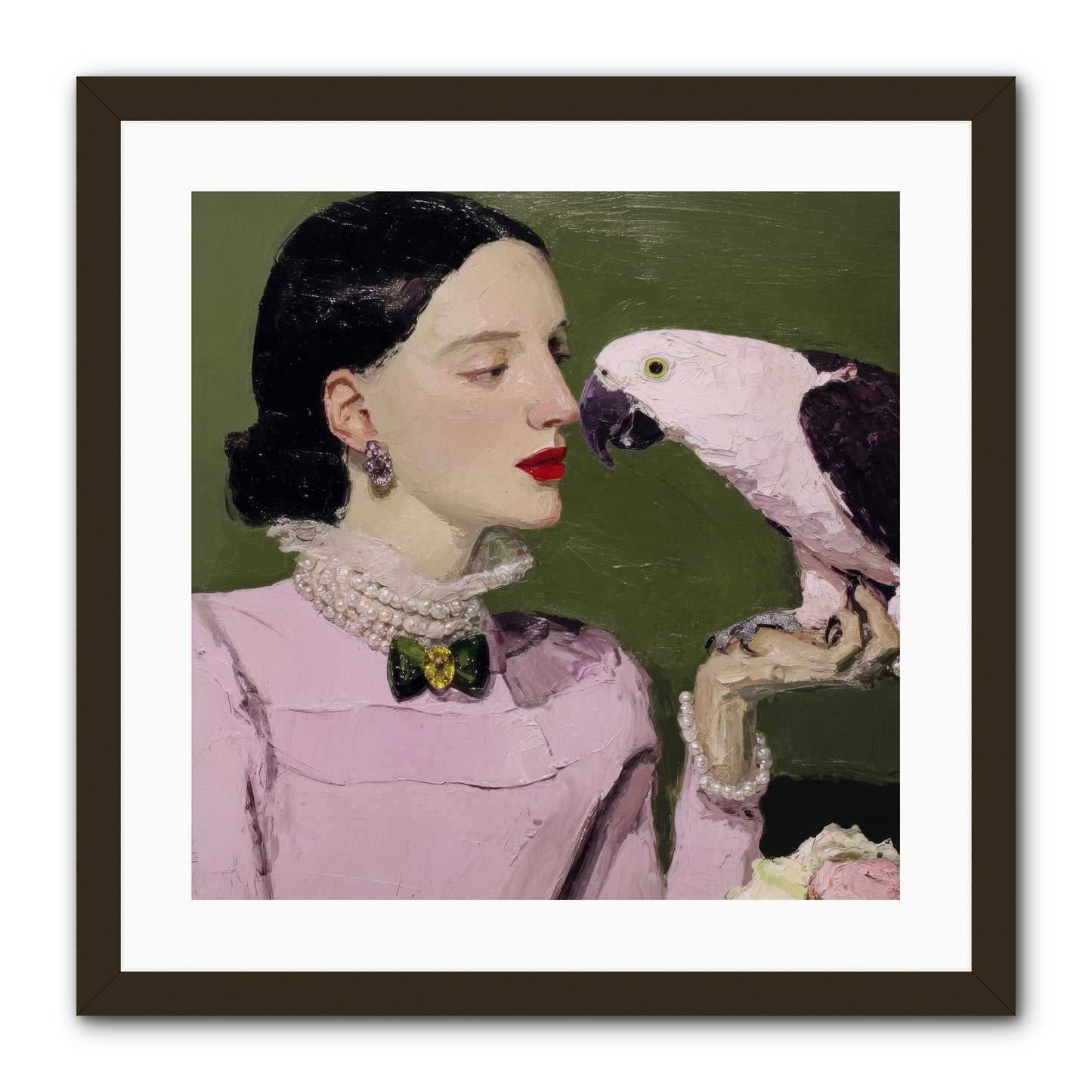 Secrets of the Rose Salon -- Framed Print - Black 20x20