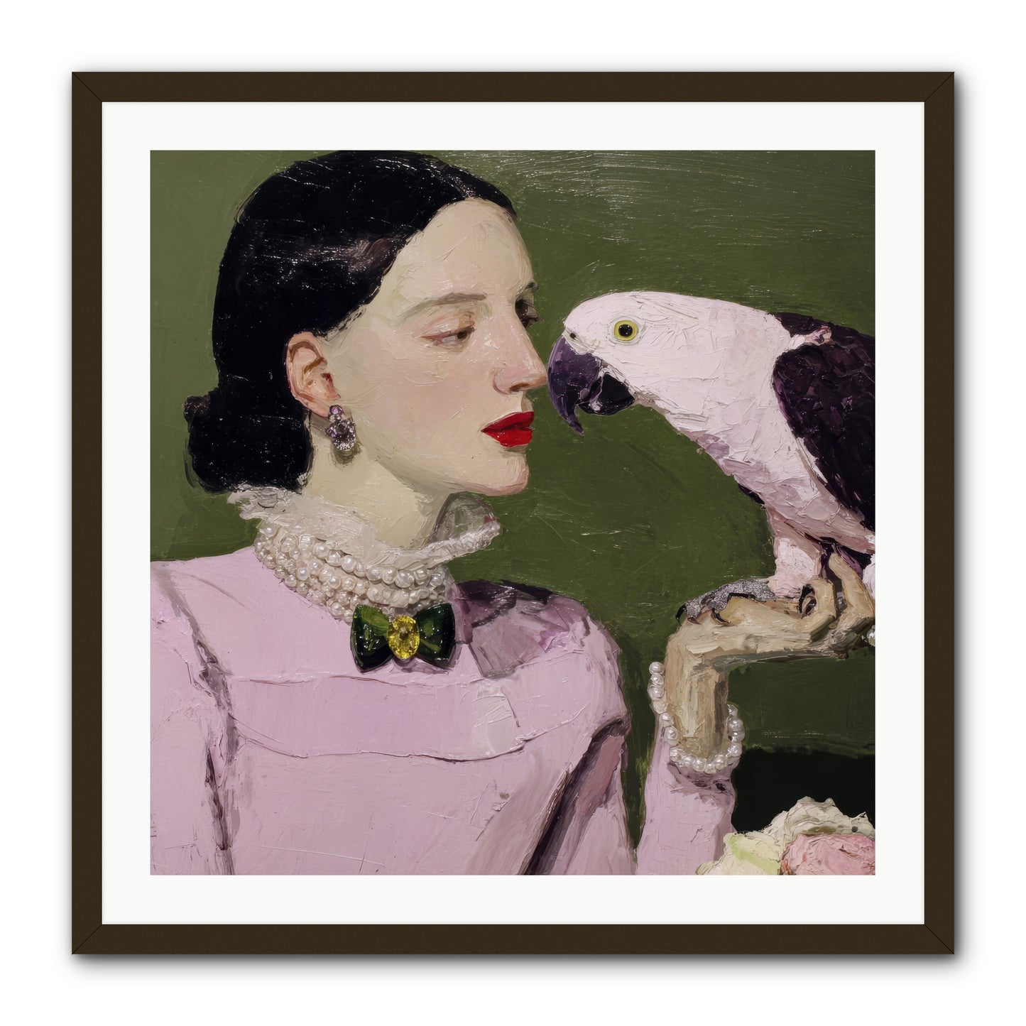 Secrets of the Rose Salon -- Framed Print - Black 30x30