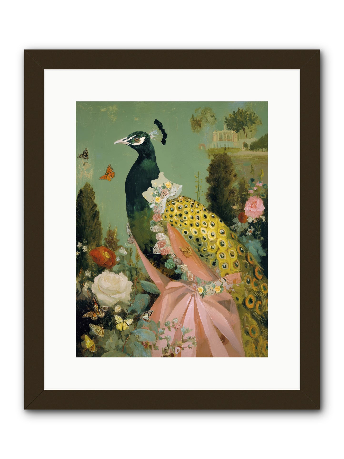 Secrets of the evening bloom -- Framed Print - Black 12x16