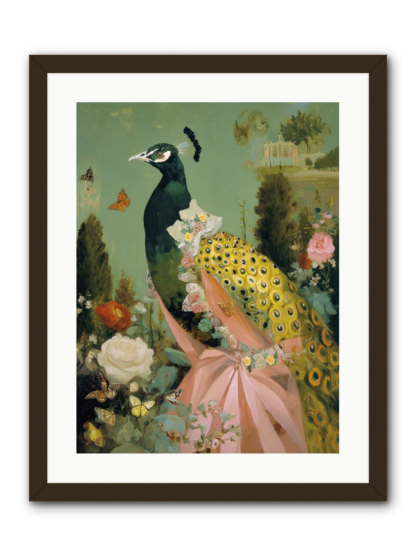 Secrets of the evening bloom -- Framed Print - Black 18x24