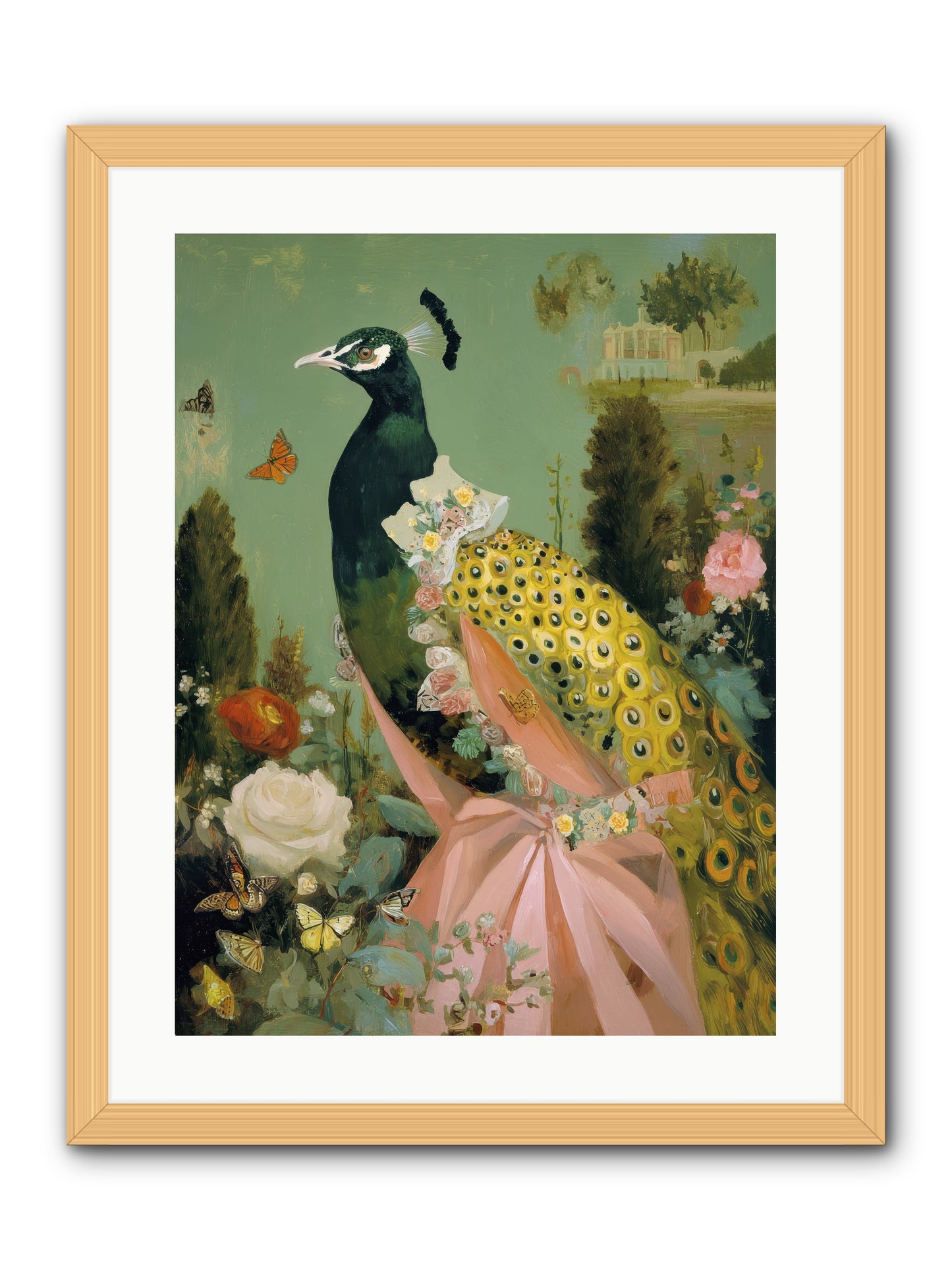 Secrets of the evening bloom -- Framed Print - Natural 18x24