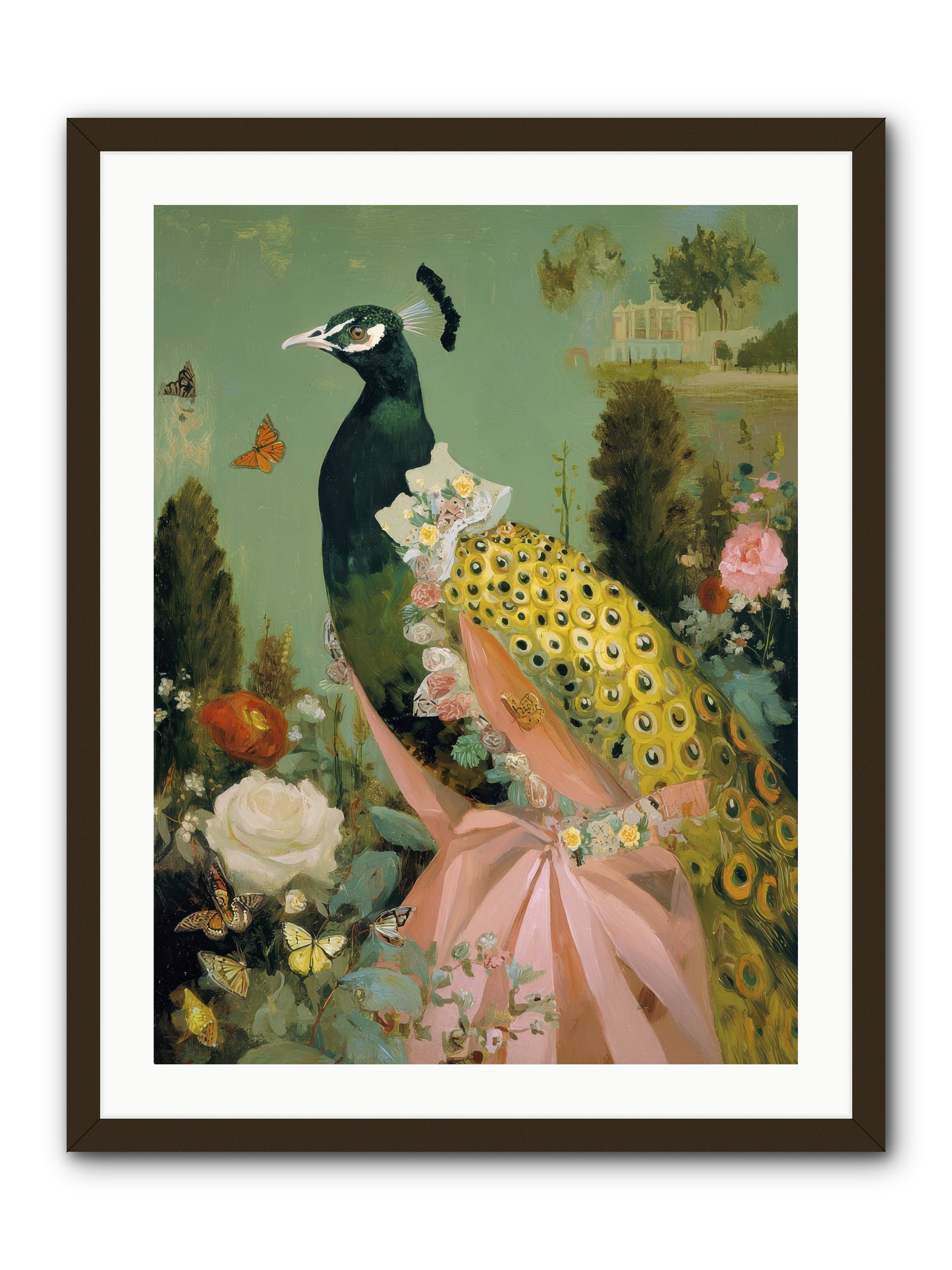 Secrets of the evening bloom -- Framed Print - Black 24x32