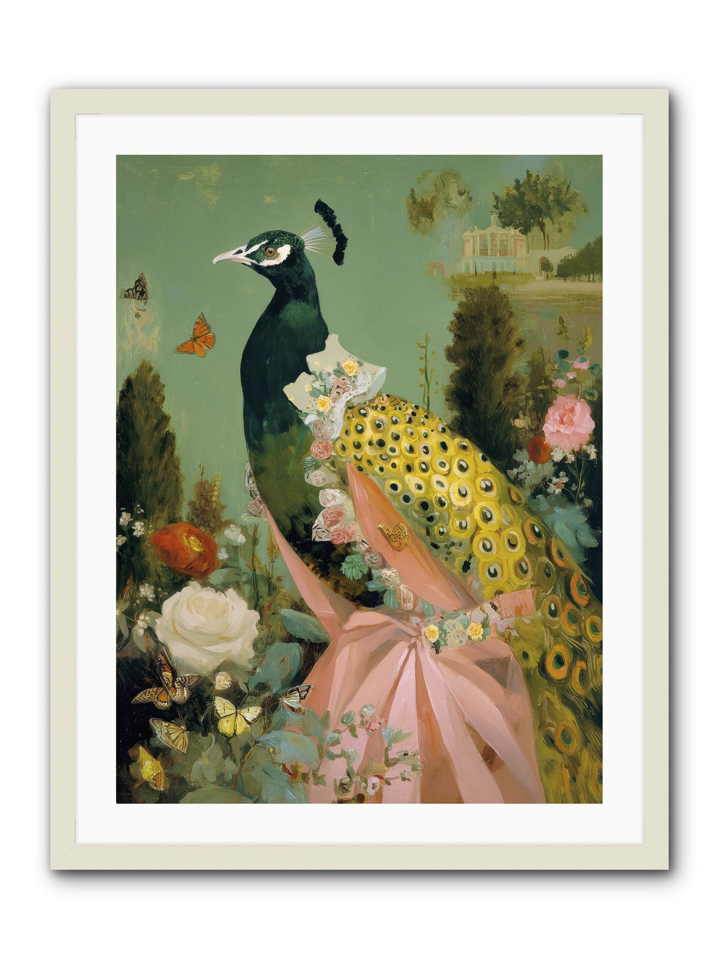 Secrets of the evening bloom -- Framed Print - White 24x32