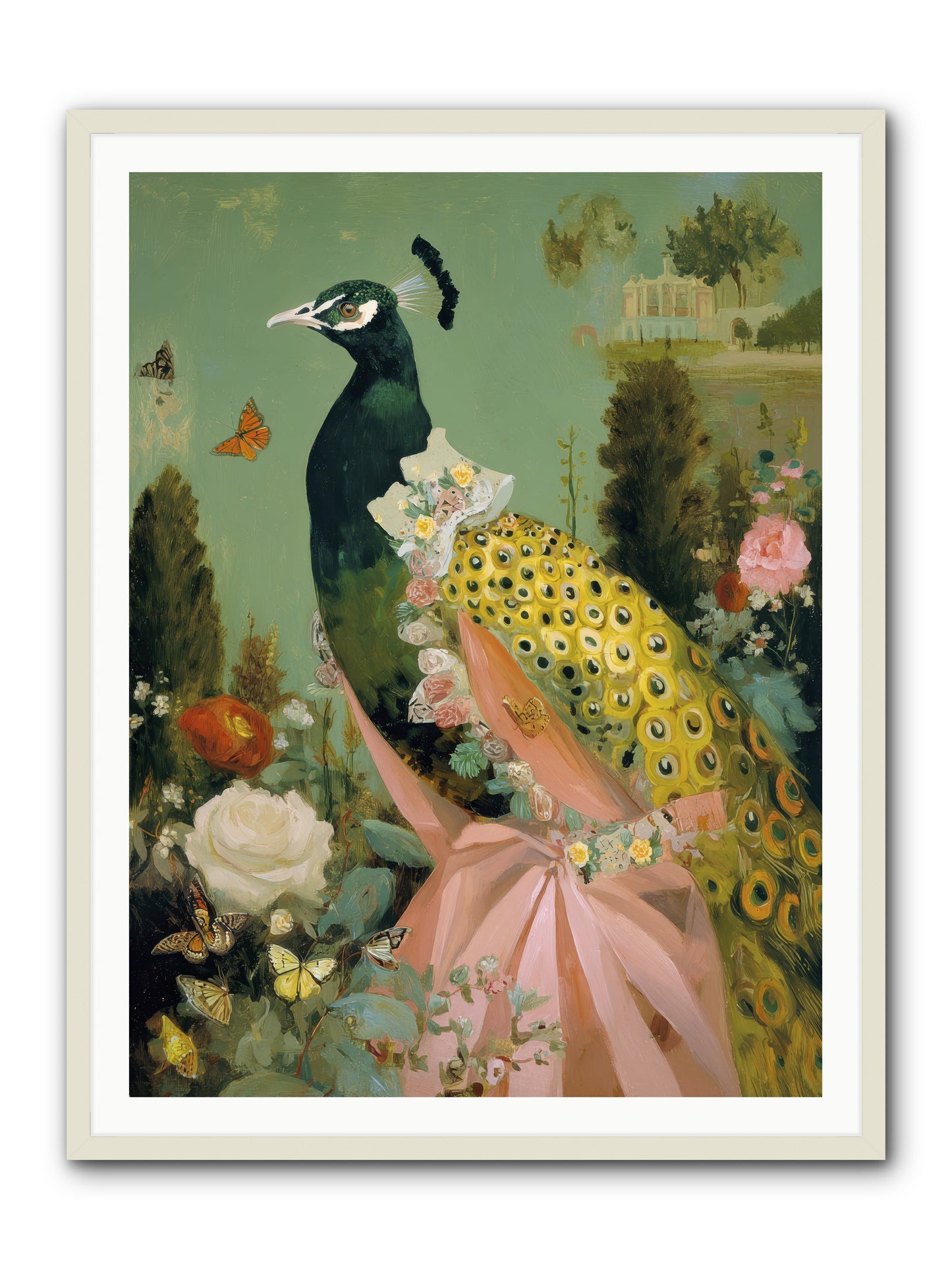 Secrets of the evening bloom -- Framed Print - White 36x48