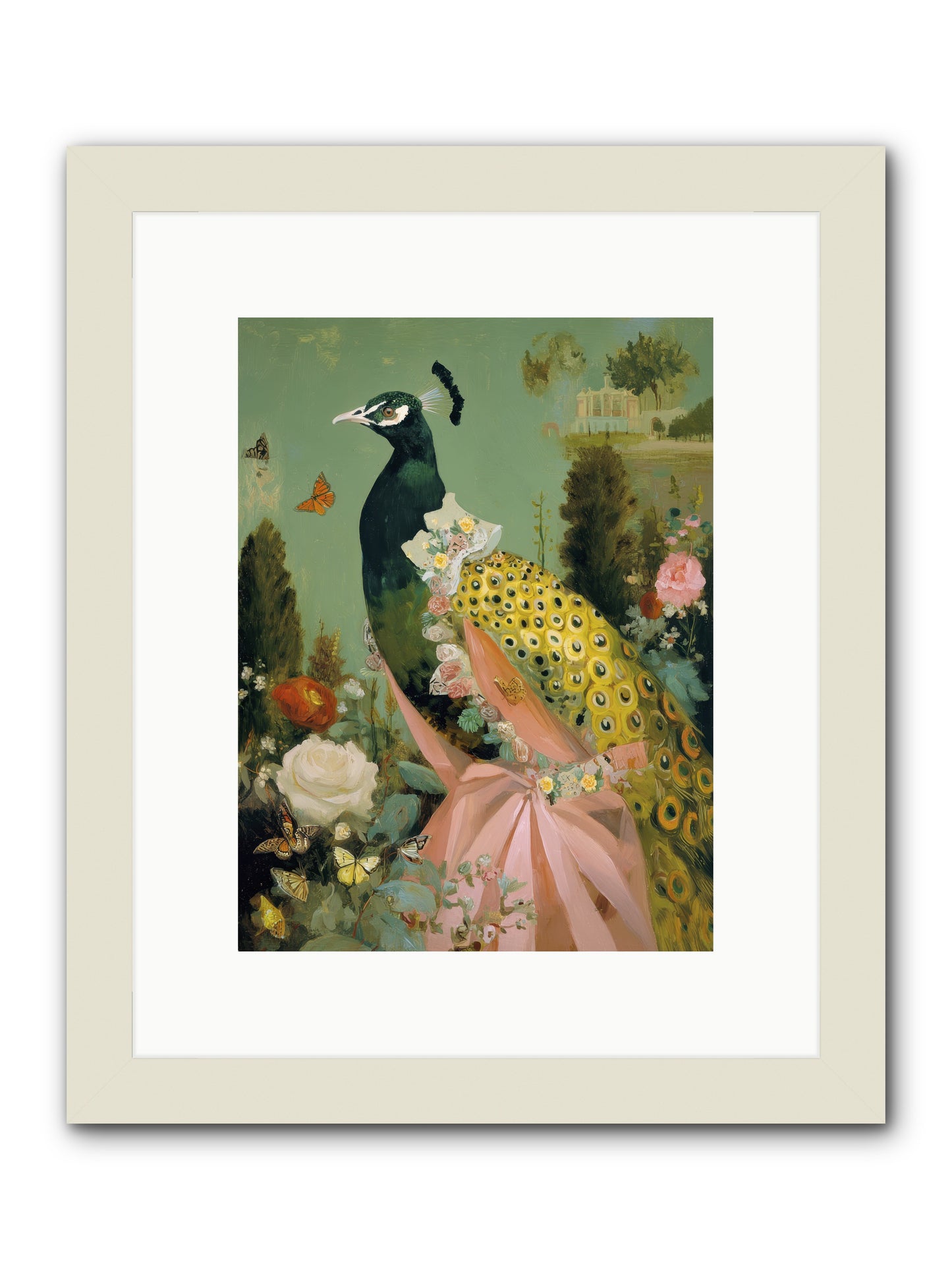 Secrets of the evening bloom -- Framed Print - White 9x12