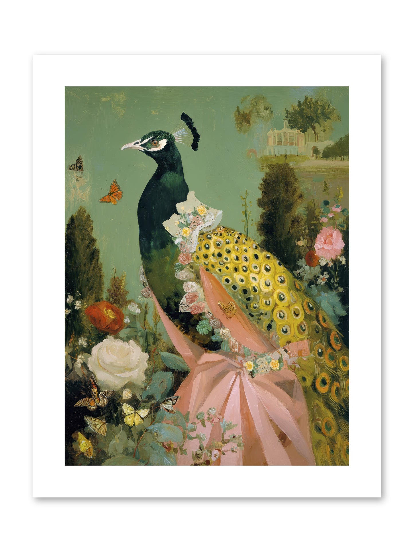 Secrets of the evening bloom -- Loose Canvas Print 9x12