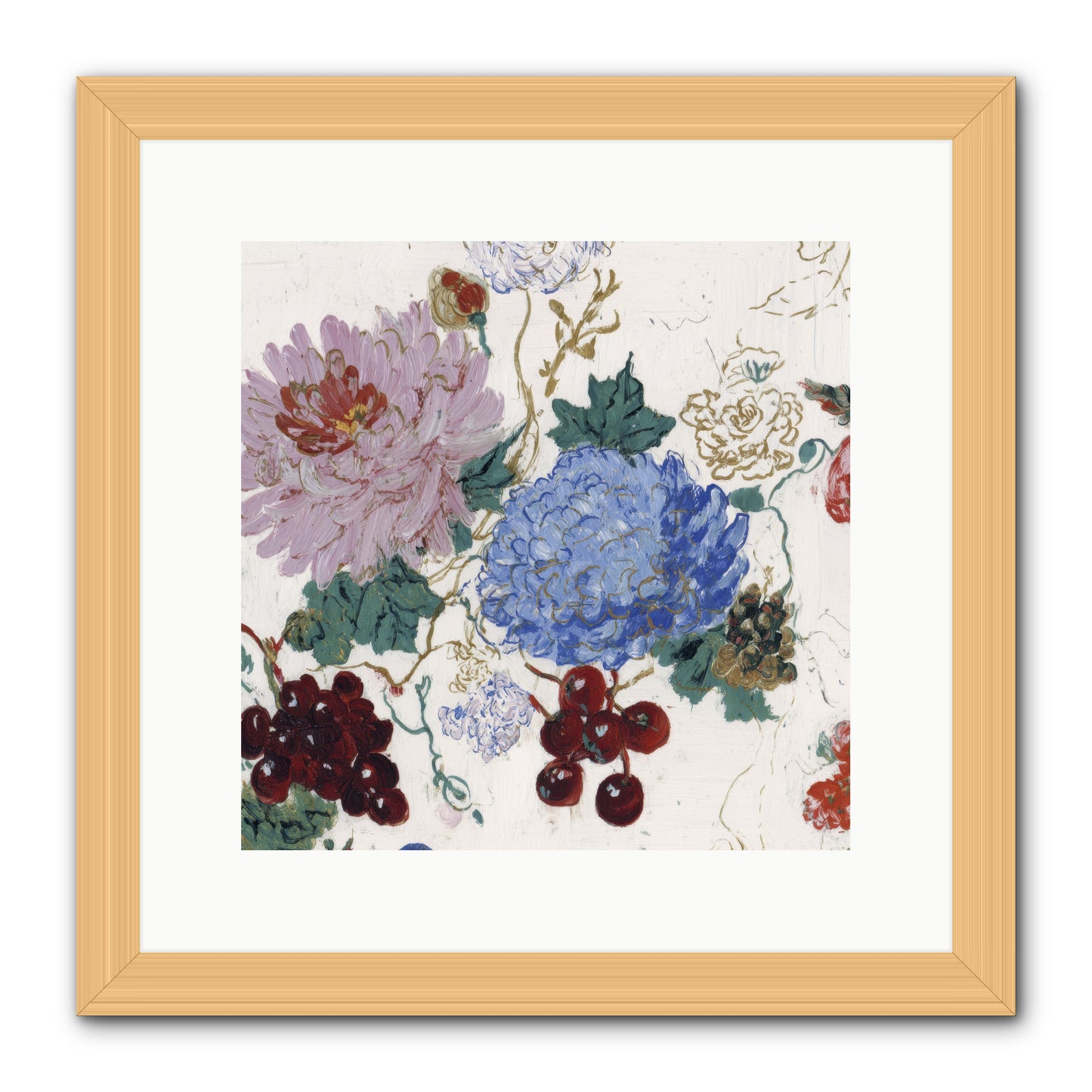 Seedling Soliloquy -- Framed Print - Natural 12x12