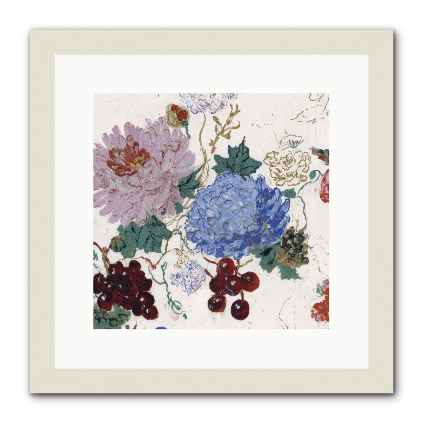 Seedling Soliloquy -- Framed Print - White 12x12