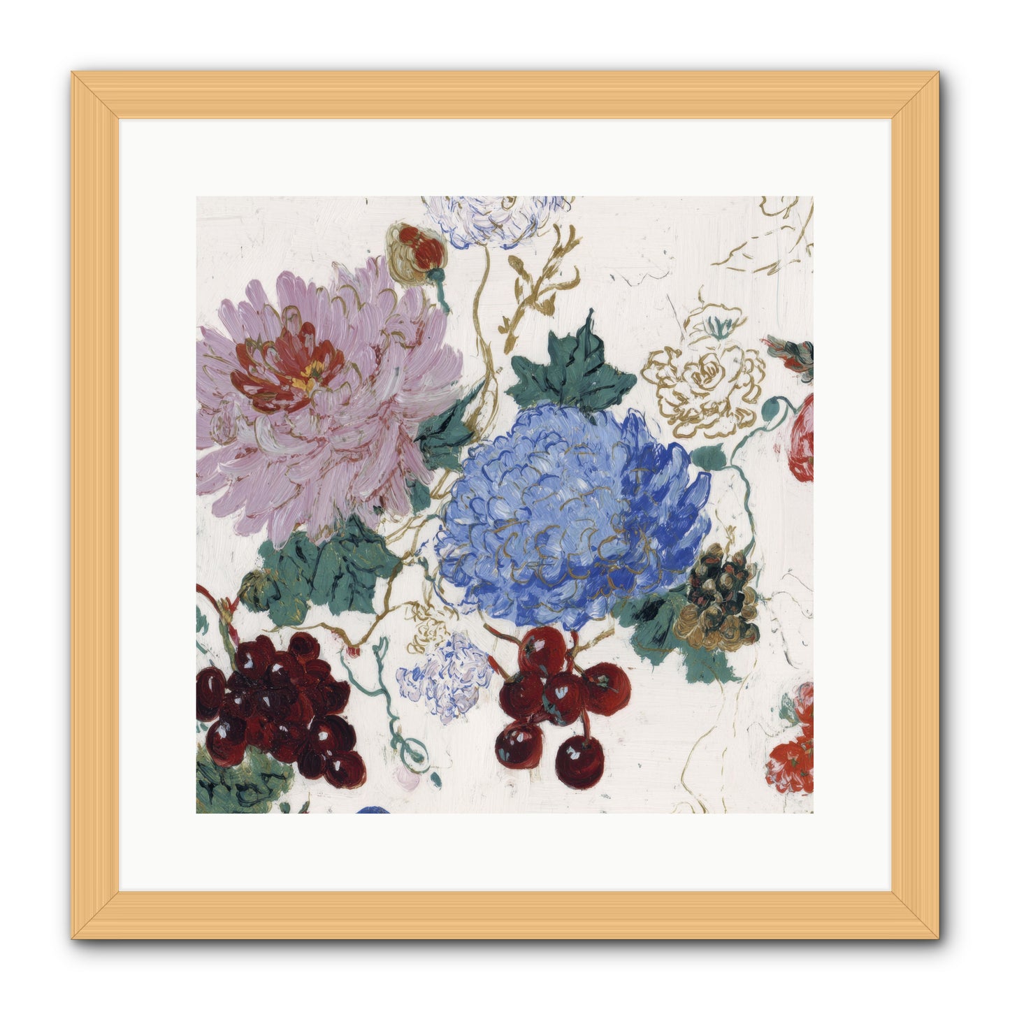 Seedling Soliloquy -- Framed Print - Natural 16x16