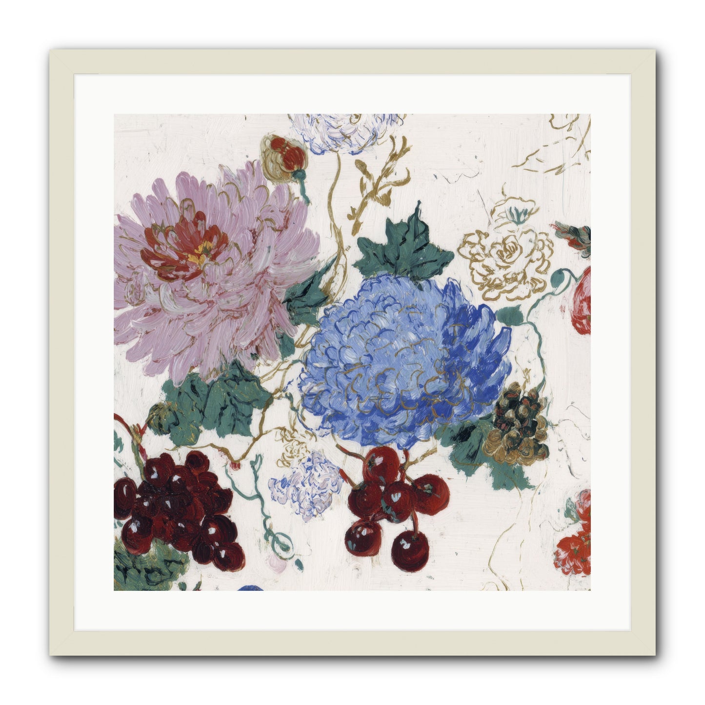 Seedling Soliloquy -- Framed Print - White 24x24