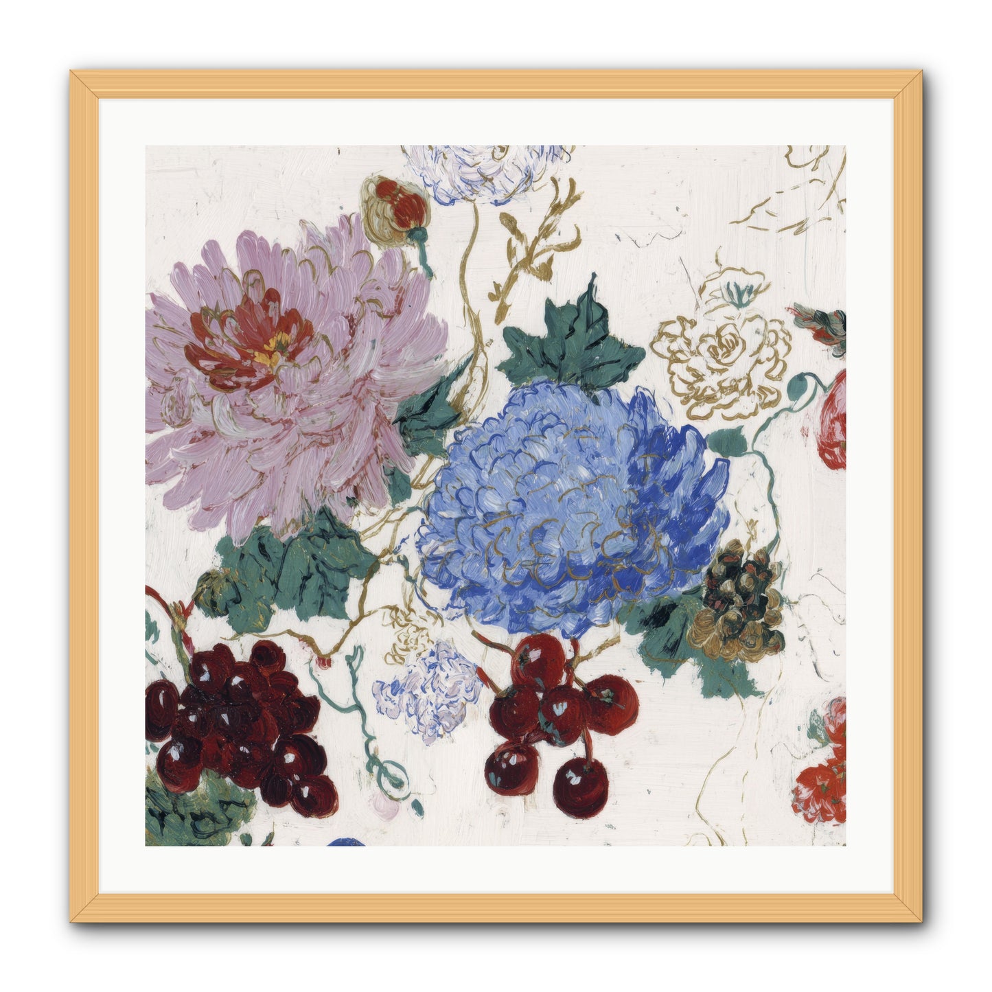 Seedling Soliloquy -- Framed Print - Natural 30x30