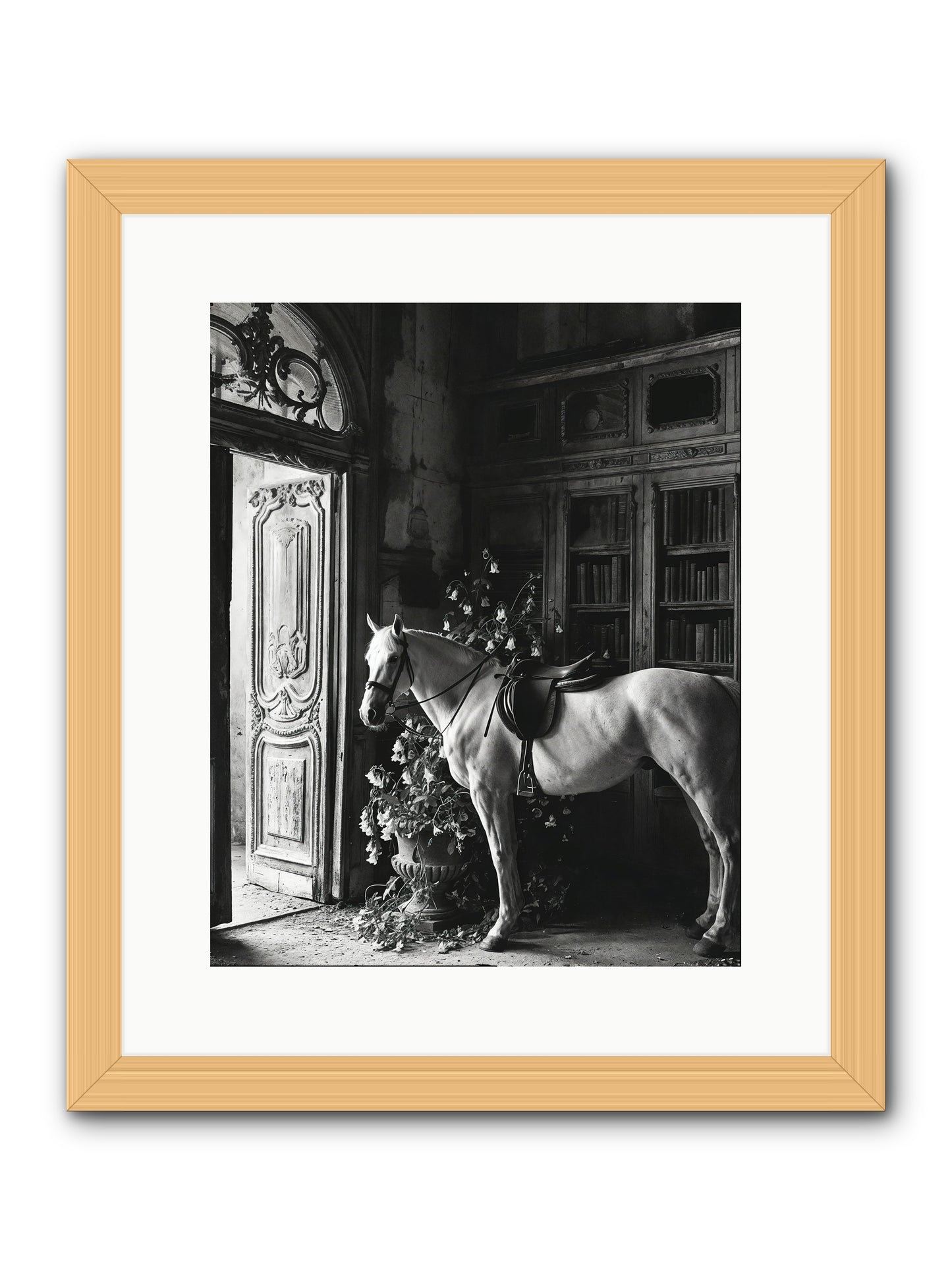 Seldomly Silent -- Framed Print - Natural 12x15