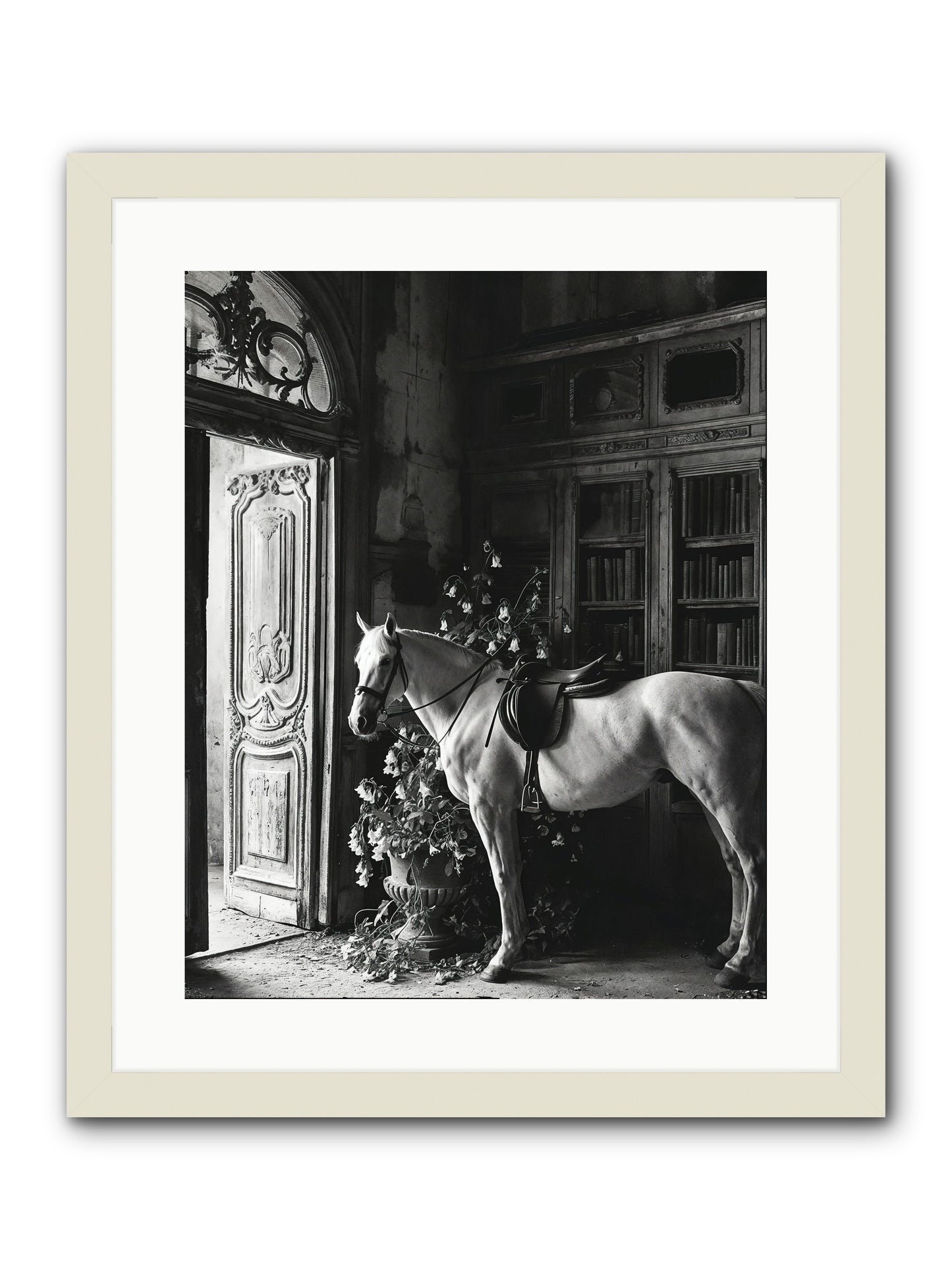 Seldomly Silent -- Framed Print - White 16x20