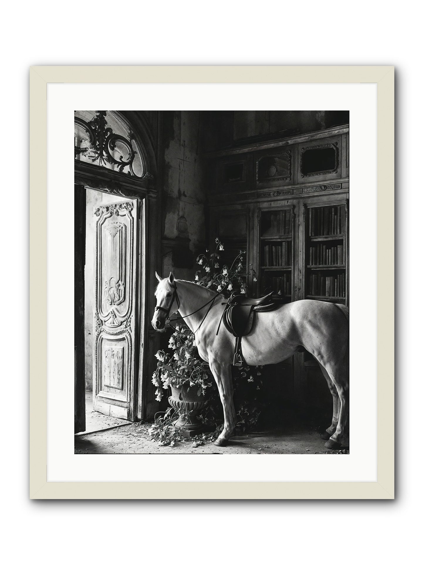 Seldomly Silent -- Framed Print - White 20x25