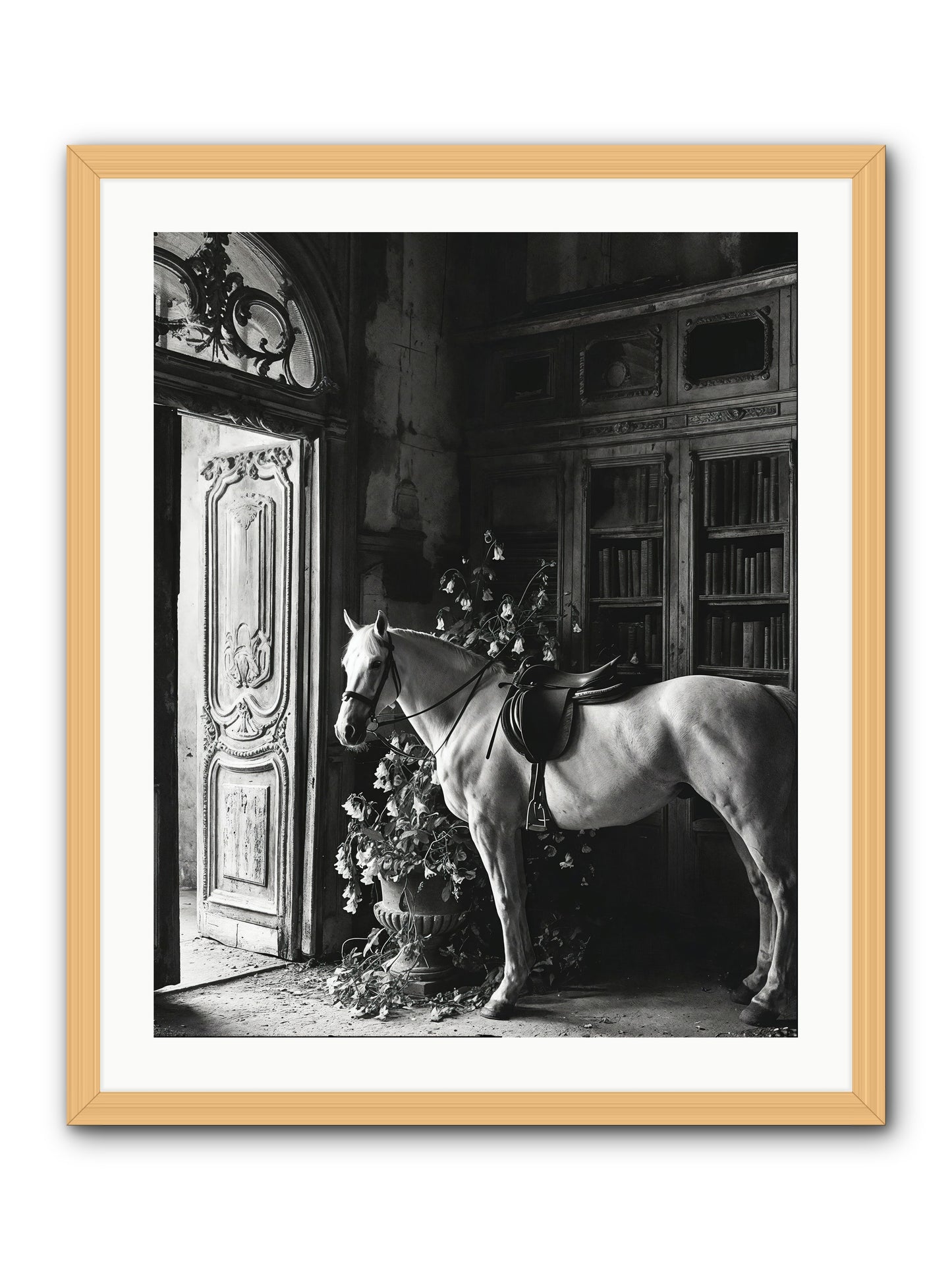 Seldomly Silent -- Framed Print - Natural 24x30