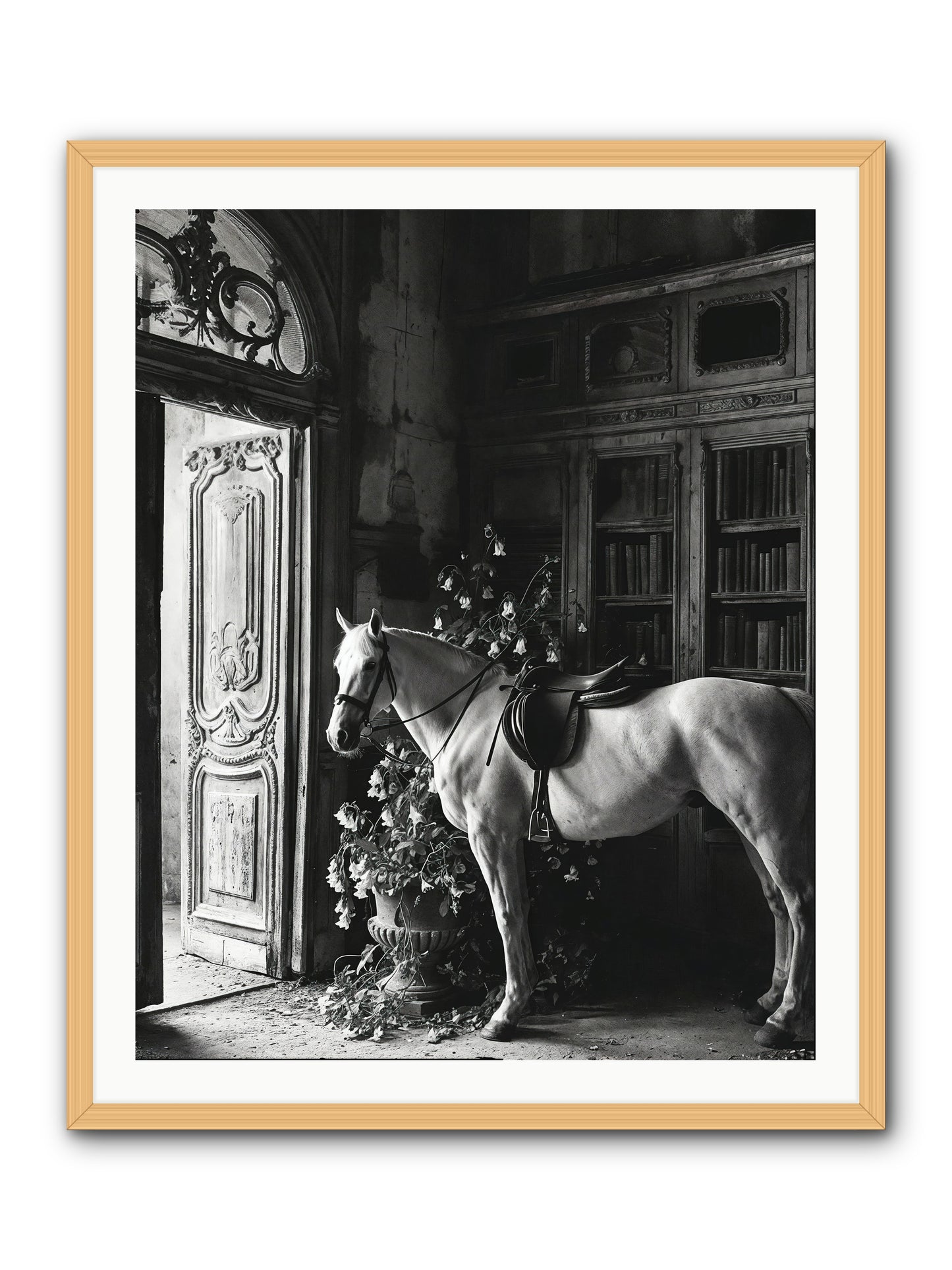 Seldomly Silent -- Framed Print - Natural 32x40