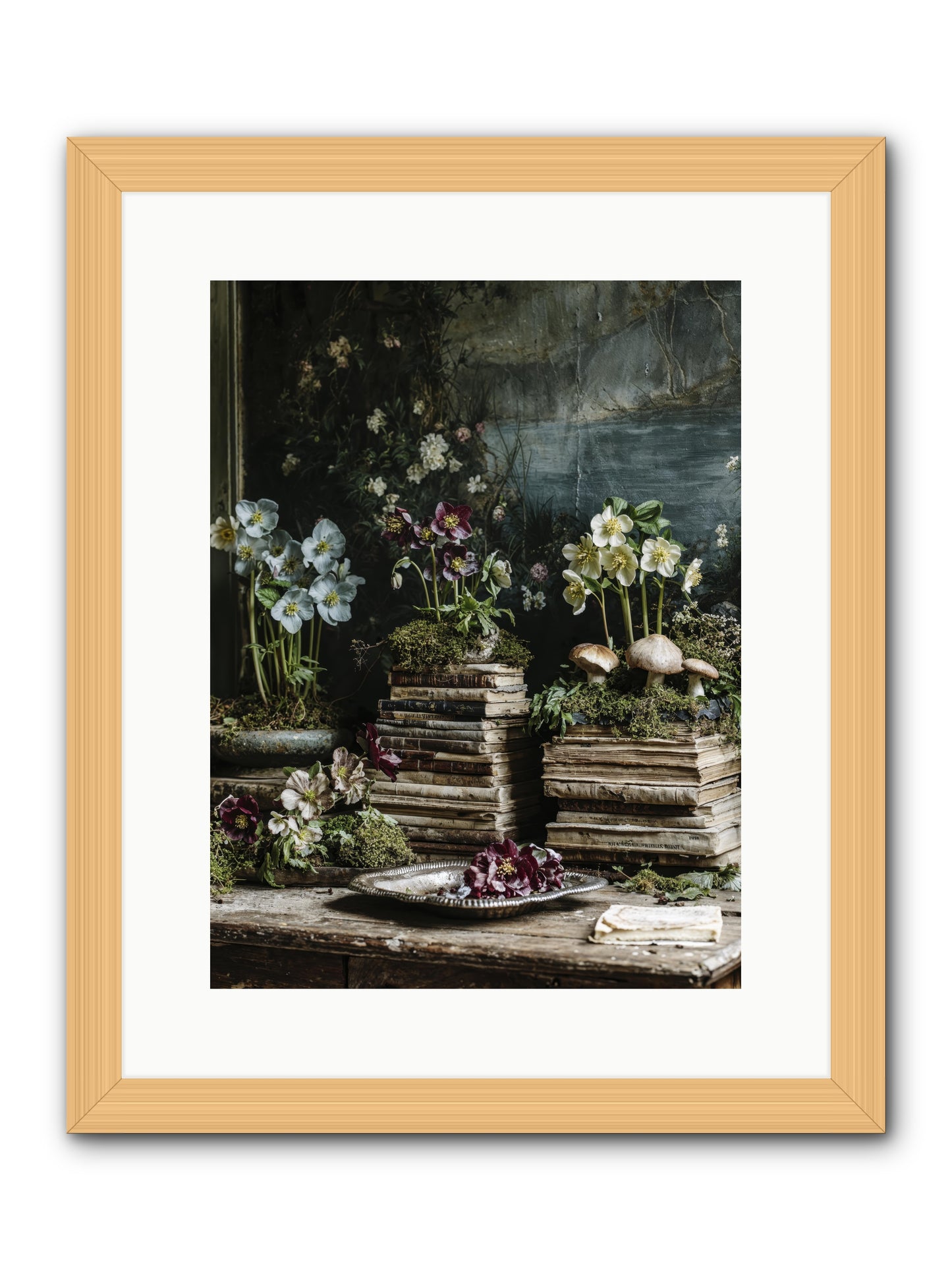 Seraphina -- Framed Print - Natural 12x16