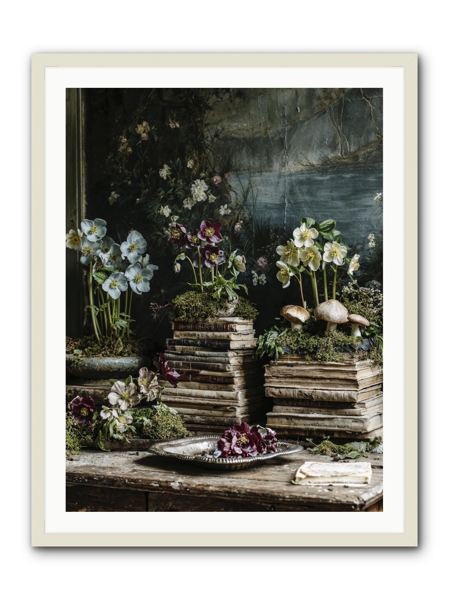 Seraphina -- Framed Print - White 30x40